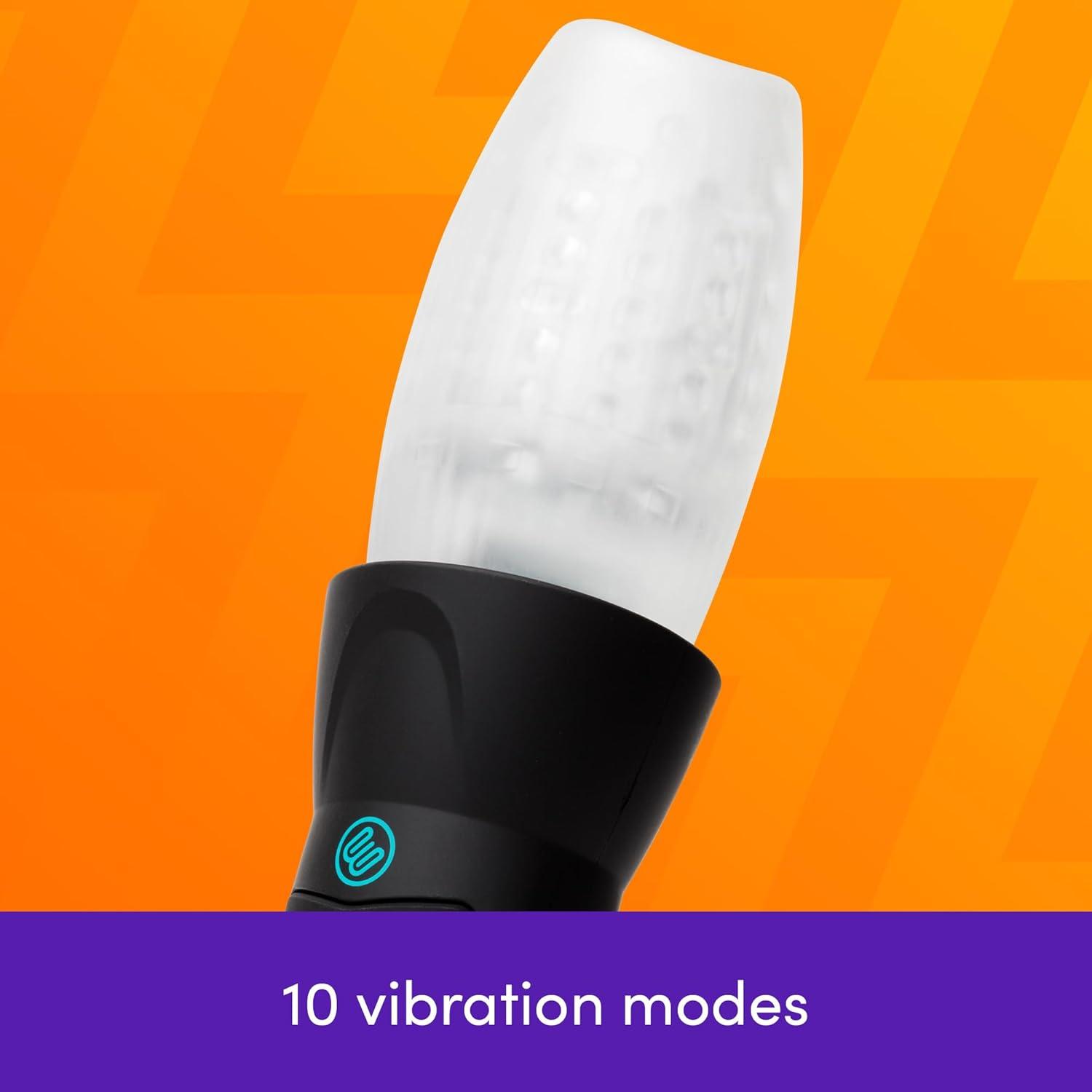 imageLovehoney Blowmotion Blowjob Real Feel Male Masturbator Adult Toy Rechargeable Pocket Pussy with Rotating Thrusting amp Vibration Modes 3 Inch Insertable Length Penis Sex Toy for Men SelfPleasure