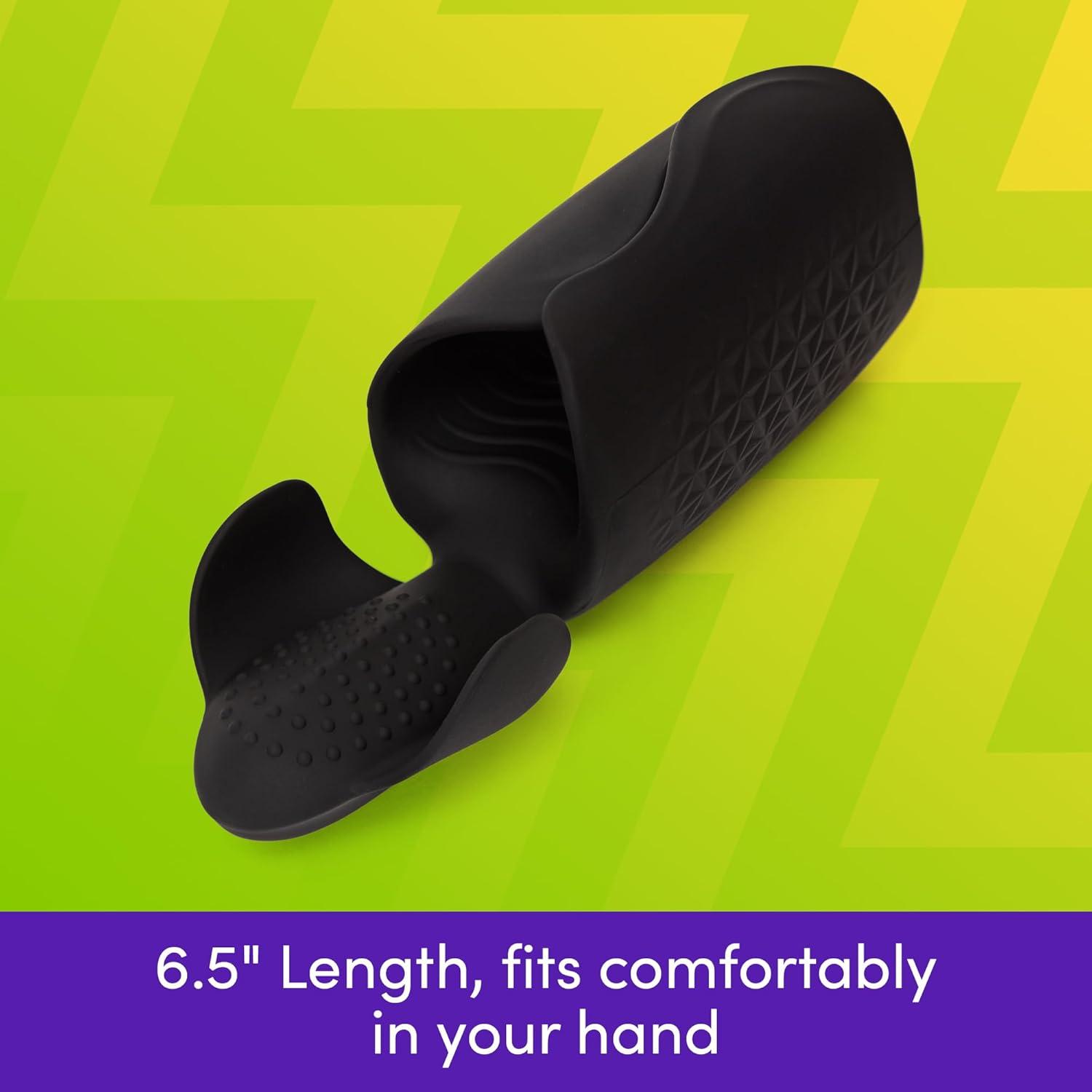 imageLovehoney Blowmotion Vibrating Dual Winged Masturbator Wearable Sex Toy Vibrator Penis Sleeve Vibrating Male Masturbator Stroker Pocket Toy Male Sex Toy Adult Thruster Waterproof