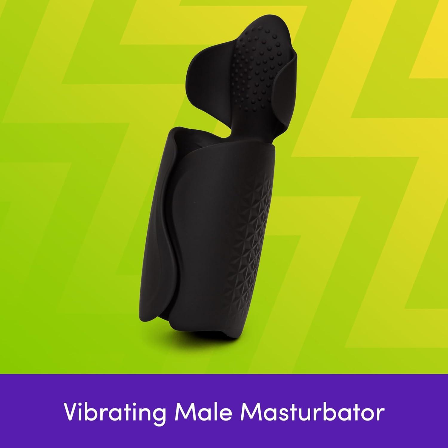 imageLovehoney Blowmotion Vibrating Dual Winged Masturbator Wearable Sex Toy Vibrator Penis Sleeve Vibrating Male Masturbator Stroker Pocket Toy Male Sex Toy Adult Thruster Waterproof