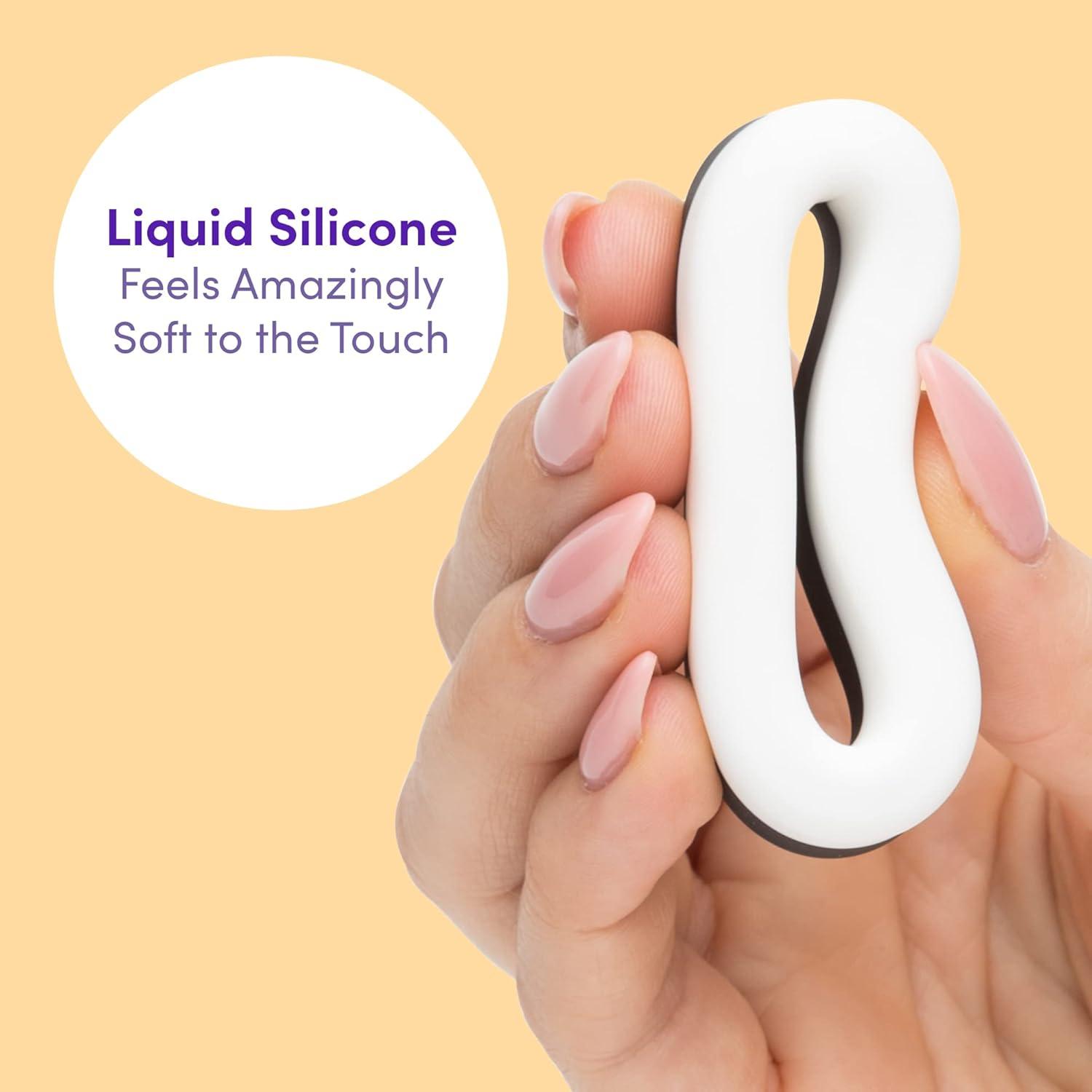 imageLovehoney Cock Ring Extra Thick Soft Silicone Penis Ring Snug amp Comfortable Waterproof BlackWhite