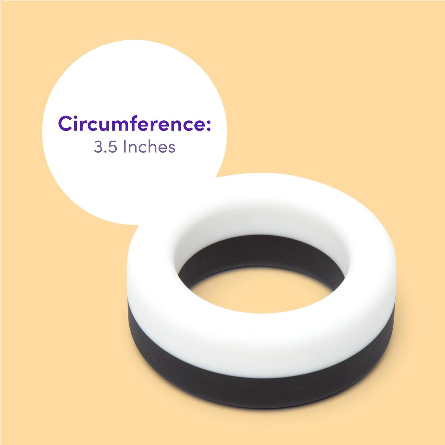 imageLovehoney Cock Ring Extra Thick Soft Silicone Penis Ring Snug amp Comfortable Waterproof BlackWhite