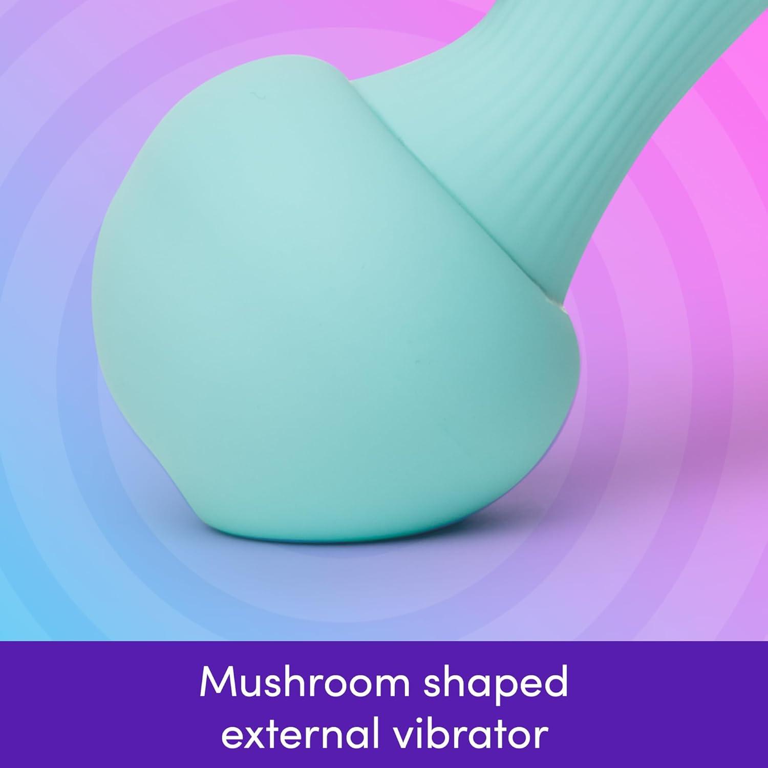 imageLovehoney Date Light Mushroom Vibrator Wand Adult Sex Toy Discreet Light Up Clitoral Massager 7 Powerful Vibration Modes Silicone Bullet Vibrator Couples Sex Toys Holiday Gift for Women