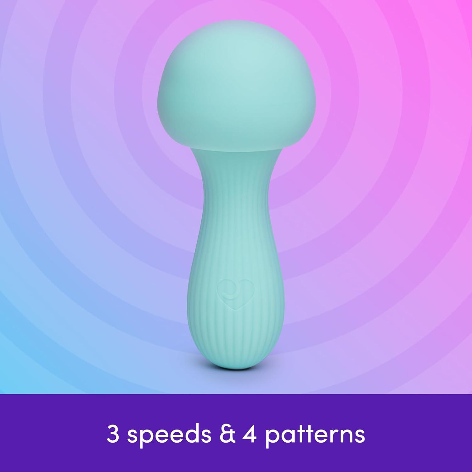 imageLovehoney Date Light Mushroom Vibrator Wand Adult Sex Toy Discreet Light Up Clitoral Massager 7 Powerful Vibration Modes Silicone Bullet Vibrator Couples Sex Toys Holiday Gift for Women