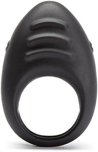imageLovehoney Desire Luxury Vibrating Cock Ring Textured Silicone Penis Ring 20 Function Vibrating Stimulator for Couples Sex Rechargeable Waterproof Black