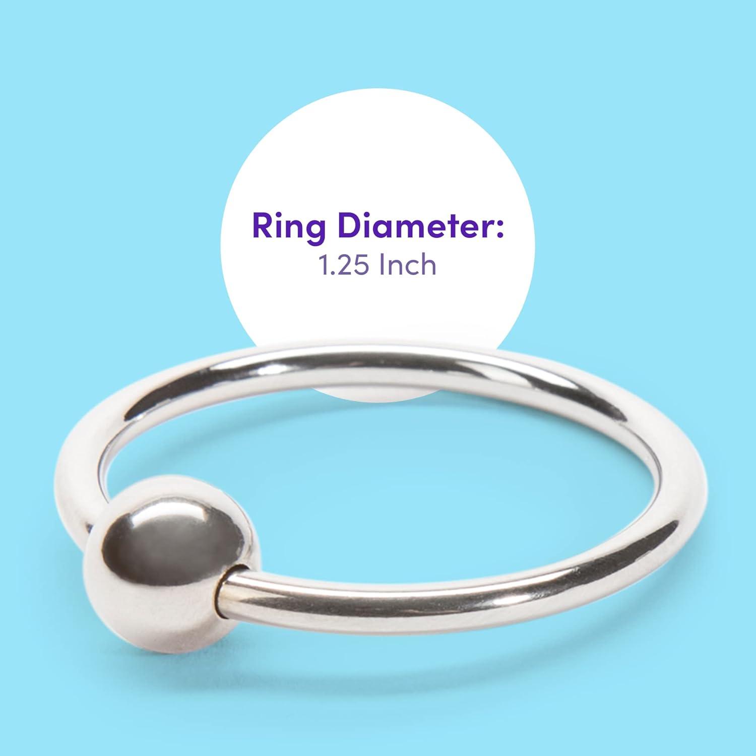 imageLovehoney Dominix Deluxe Glans Cock Ring Stainless Steel Penis Ring 125 Inch Stimulation Device for Couples Sex Waterproof Silver
