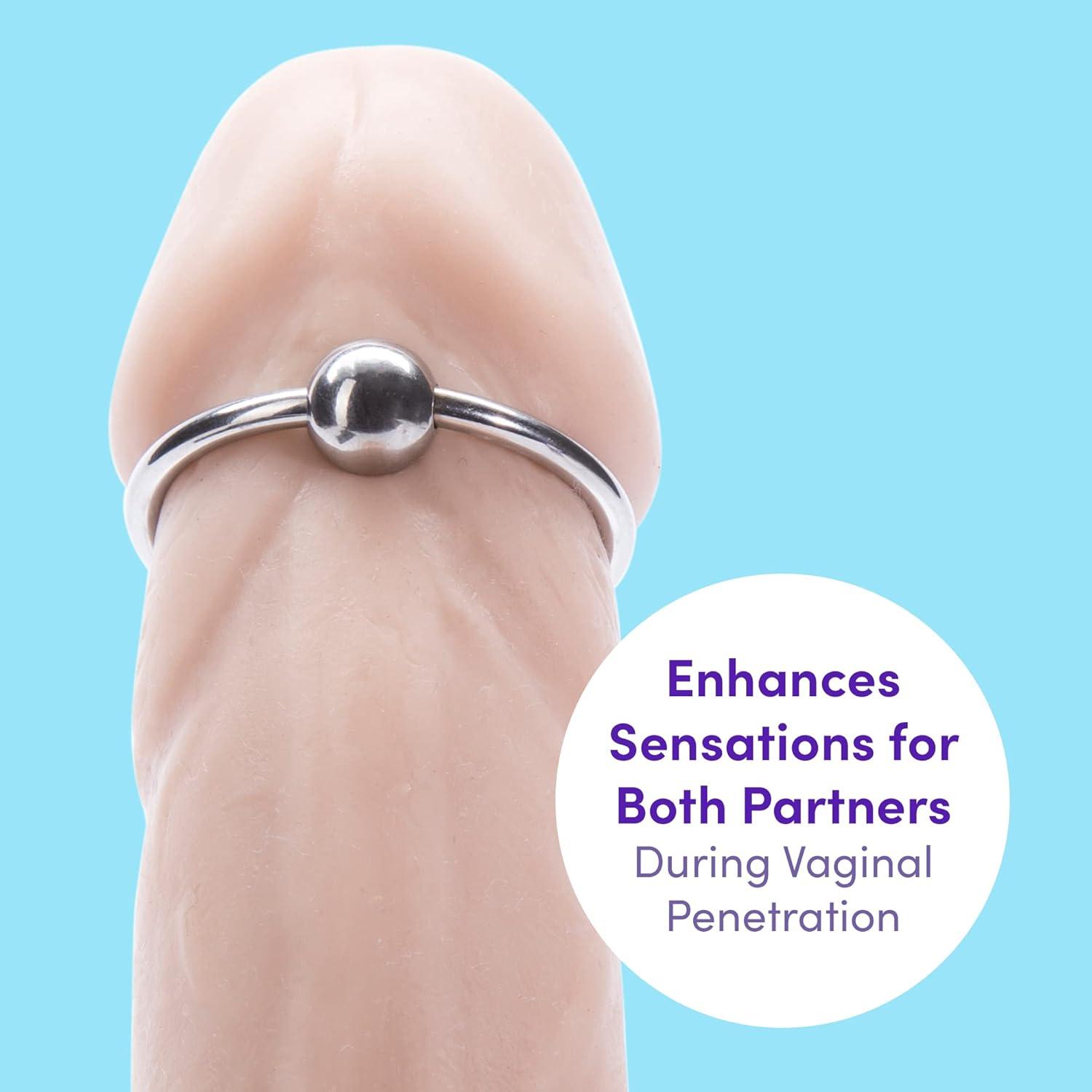 imageLovehoney Dominix Deluxe Glans Cock Ring Stainless Steel Penis Ring 125 Inch Stimulation Device for Couples Sex Waterproof Silver