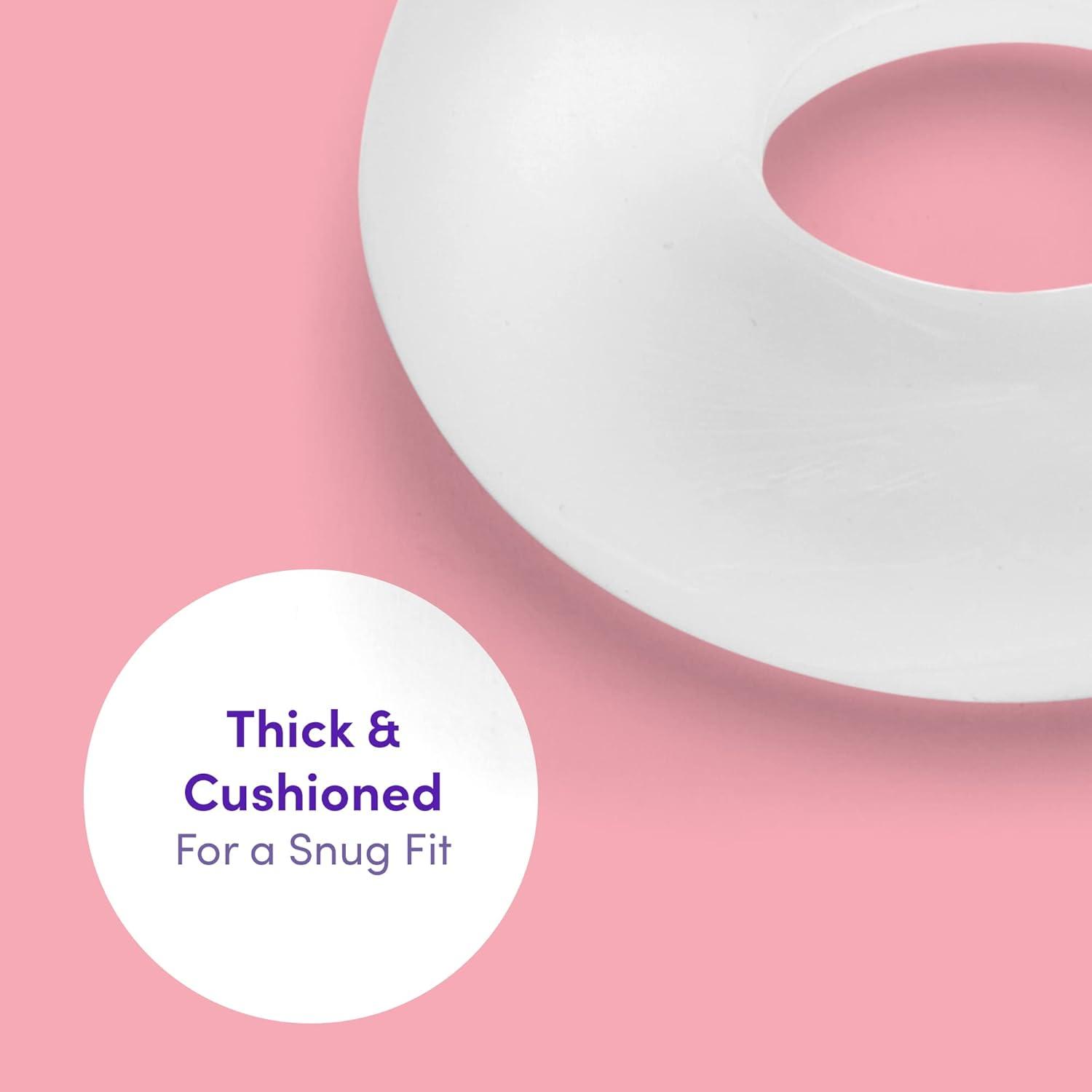 imageLovehoney Donut Cock Ring Sex Toys for Men Ultra Thick Stretchy Penis Ring for Longer Lasting Stronger Erections Male Sexual Pleasure Tools for Enhancing Erections Couples Sex Toys ClearClear
