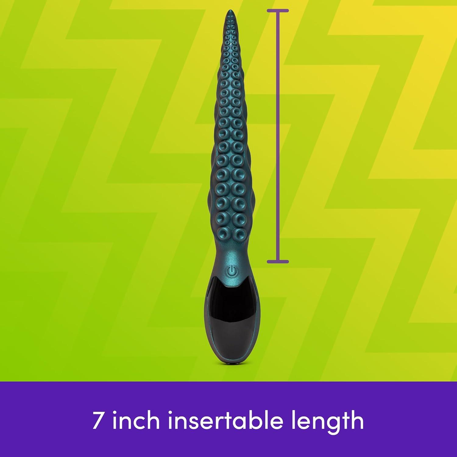imageLovehoney Fantasy Tentacle Monster Dildo Vibrator Adult Toy 7 Inch Silicone Realistic Dildo with 9 Vibration Modes Rechargeable Personal Massager GSpot Clitoris Vibrator for Women amp Couples