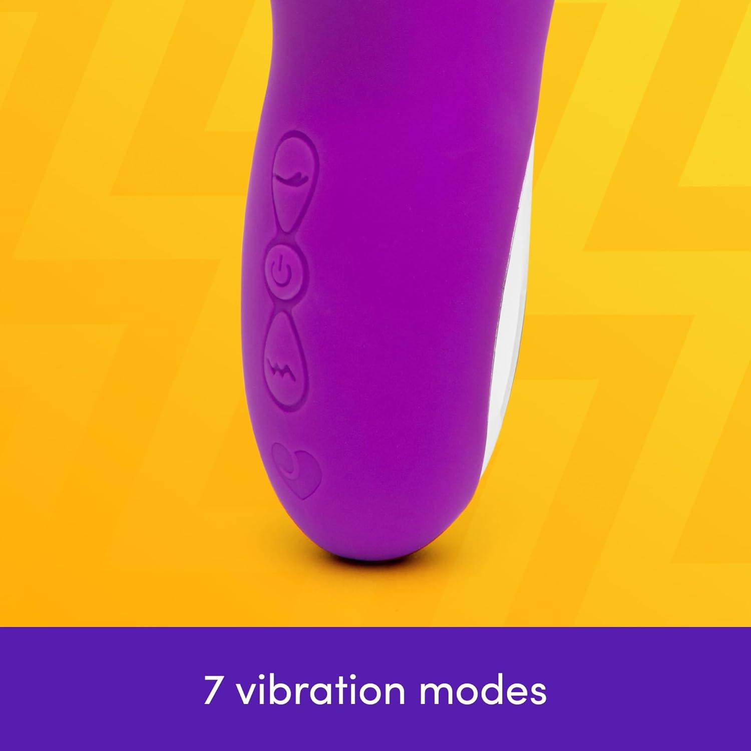 imageLovehoney Flickering Rabbit Vibrator for Women Silicone Vibrating Dildo G Spot Personal Massager 7 Powerful Vibration Modes Rechargeable Clitoral Stimulator Adult Sex Toys amp Games for Couples