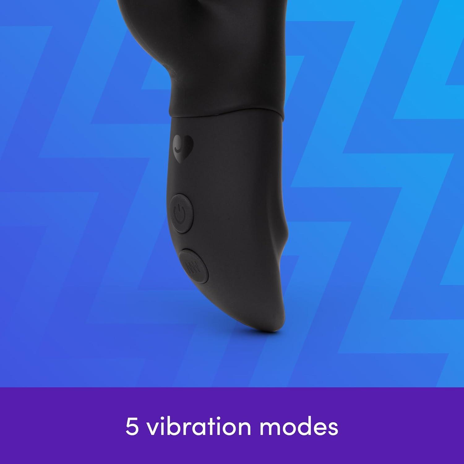 imageLovehoney Girthy Rabbit Vibrator for Women Silicone Vibrating Dildo G Spot Personal Massager 7 Powerful Vibration Modes Rechargeable Clitoral Stimulator Adult Sex Toys amp Games for Couples