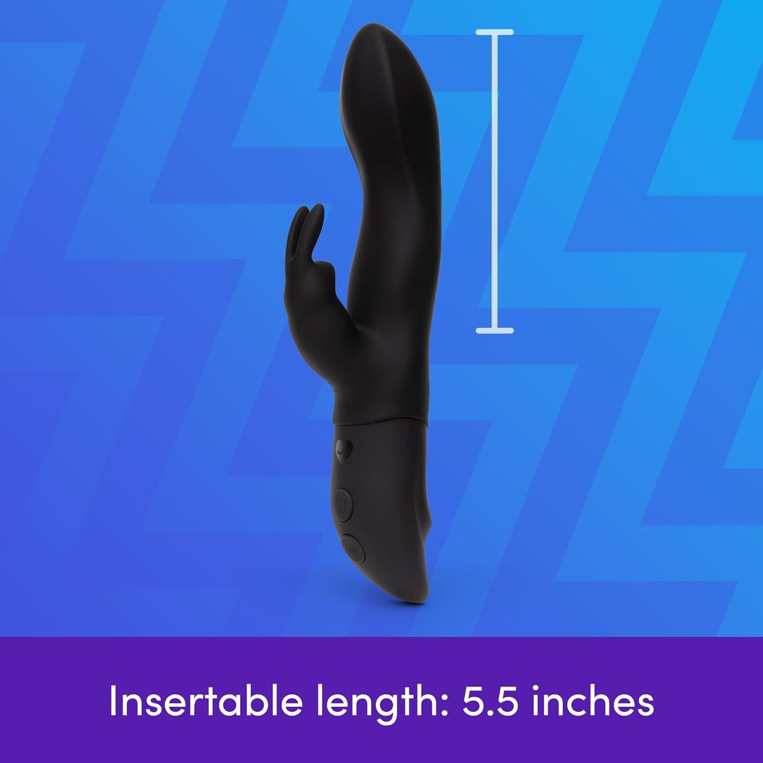 imageLovehoney Girthy Rabbit Vibrator for Women Silicone Vibrating Dildo G Spot Personal Massager 7 Powerful Vibration Modes Rechargeable Clitoral Stimulator Adult Sex Toys amp Games for Couples