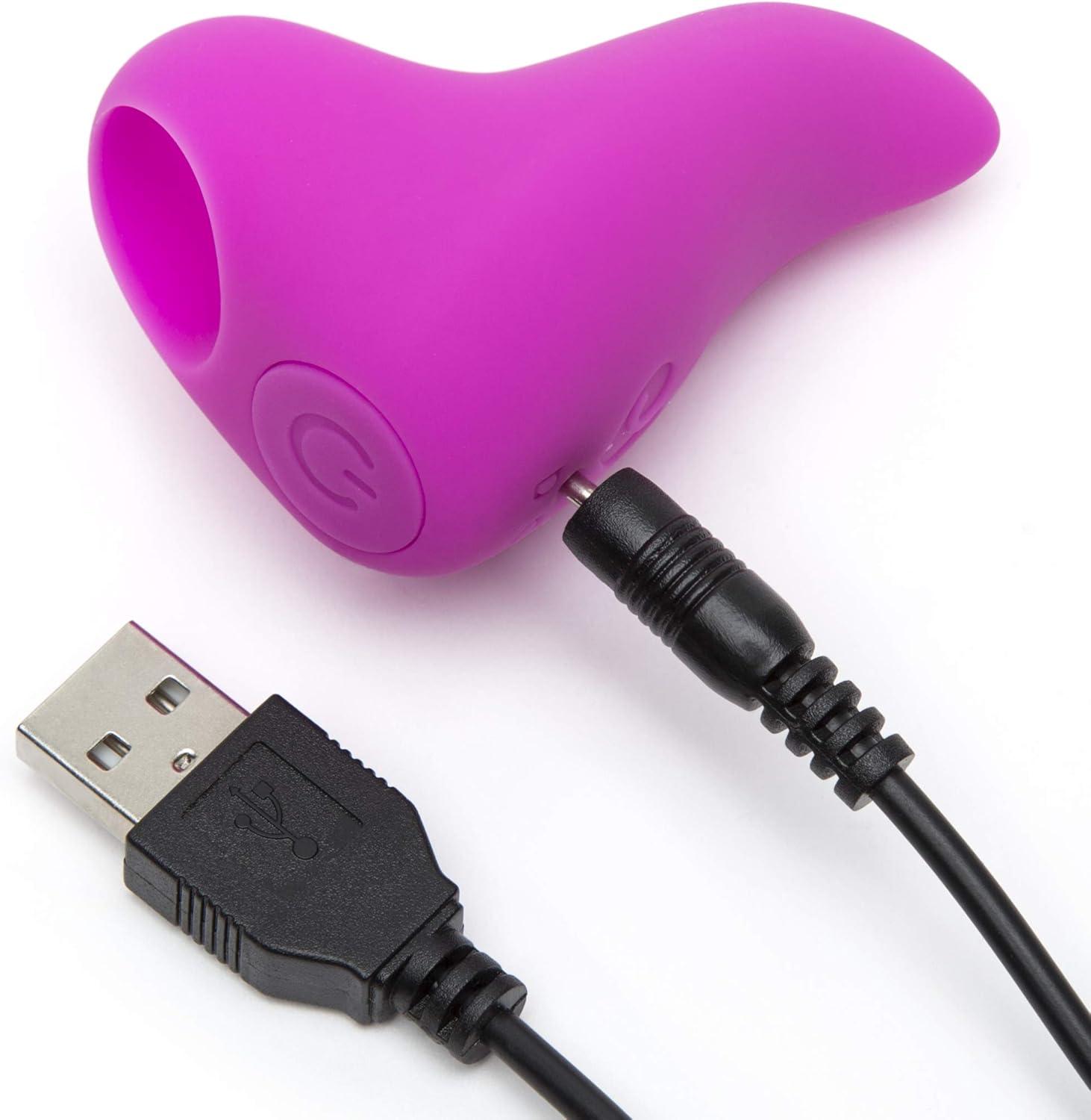 imageLovehoney Ignite Finger Vibrator Silicone Finger Vibe for Beginners 20 Function Adult Sex Toy for Couples with Travel Lock Waterproof Rechargeable Pink