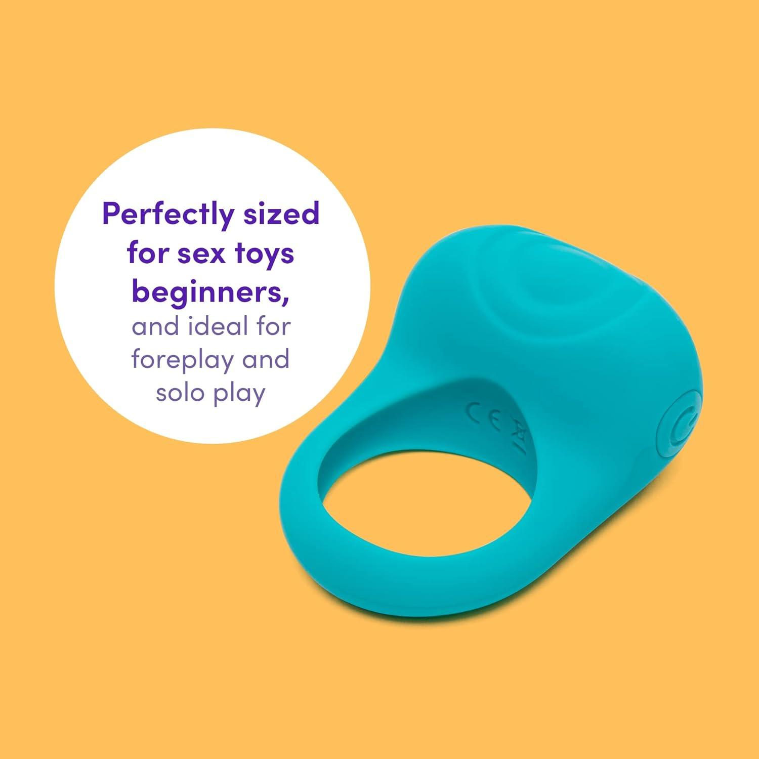 imageLovehoney Ignite Vibrating Cock Ring Stretchy Silicone Penis Ring Beginner Friendly 20 Function Stimulator Couples Sex Rechargeable Waterproof Turquoise