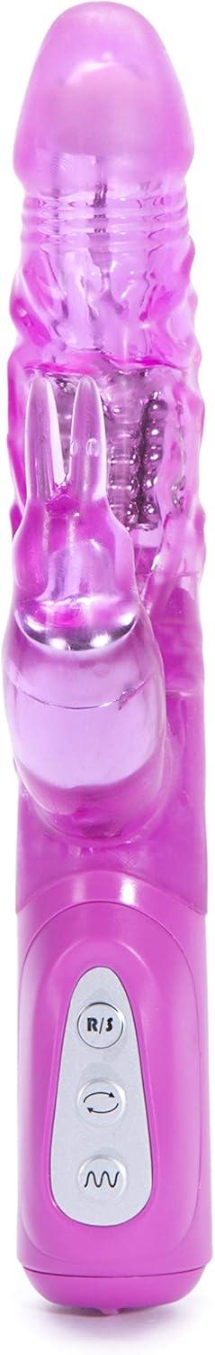 imageLovehoney Jessica Triple Rabbit Vibrator 4 Inch Vibrator for Women with Anal Beads 7 Patterns amp 3 Speeds Adult Sex Toy Waterproof Pink