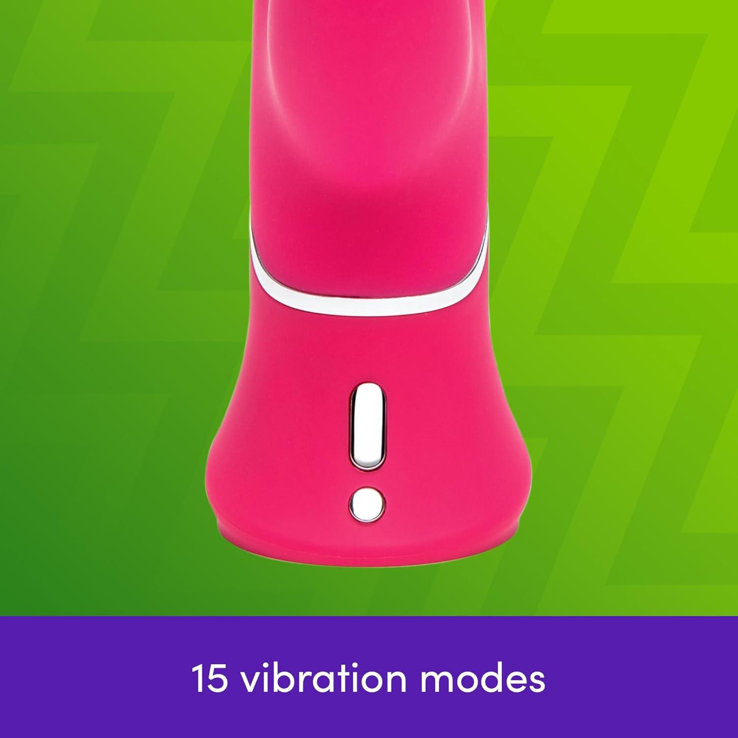 imageLovehoney Liquid Silicone Rabbit Vibrator for Women Realistic Dildo G Spot Personal Massager 15 Powerful Vibration Modes Rechargeable Clitoral Stimulator Adult Sex Toys amp Games for Couples