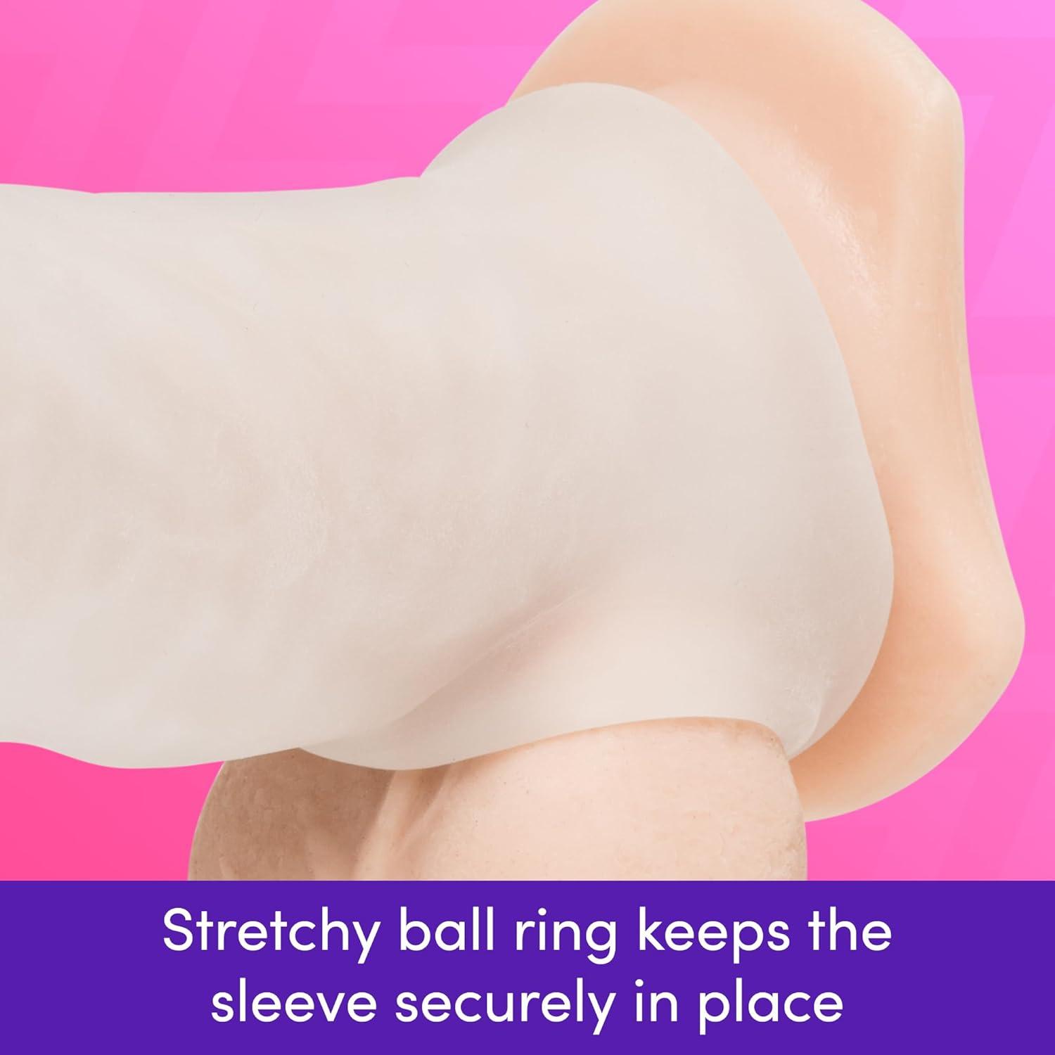 imageLovehoney Mega Mighty Penis Sleeve with Ball Loop Realistic Male Adult Sex Toy Stretchy Cock Sleeve for Pleasure Adult Sex Toy for Men Girth Enhancement amp Open Ended for Penis Head Stimulation