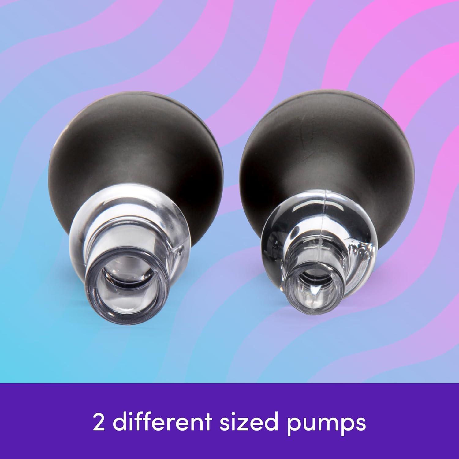 imageLovehoney Nipple Suckers Pump Set Nipple Sucking Toy with Stretchy Rings Beginner Sex Toy Gifts for Women Vacuum Cupping Breast Stimulator for Increased Sensitivity Couples Adult Sex Games