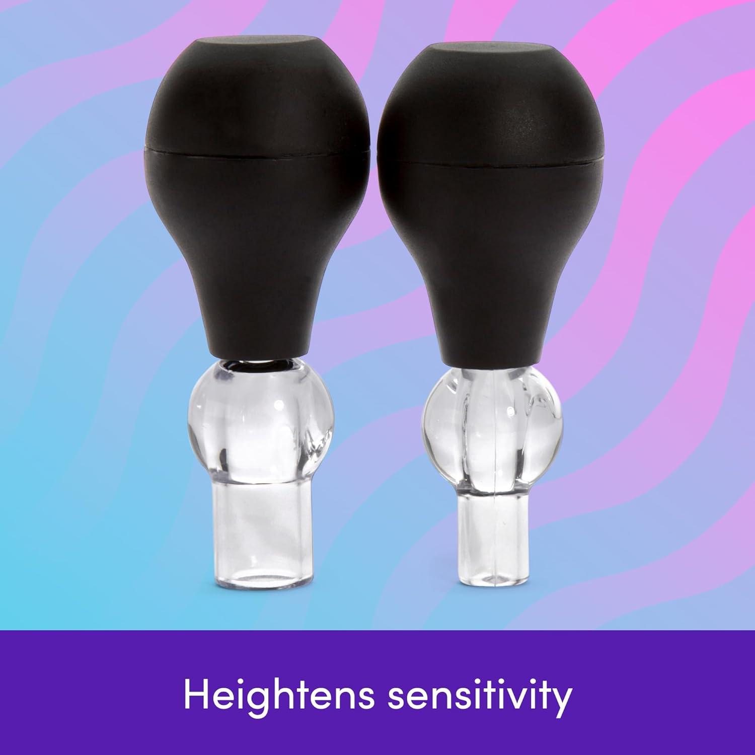 imageLovehoney Nipple Suckers Pump Set Nipple Sucking Toy with Stretchy Rings Beginner Sex Toy Gifts for Women Vacuum Cupping Breast Stimulator for Increased Sensitivity Couples Adult Sex Games