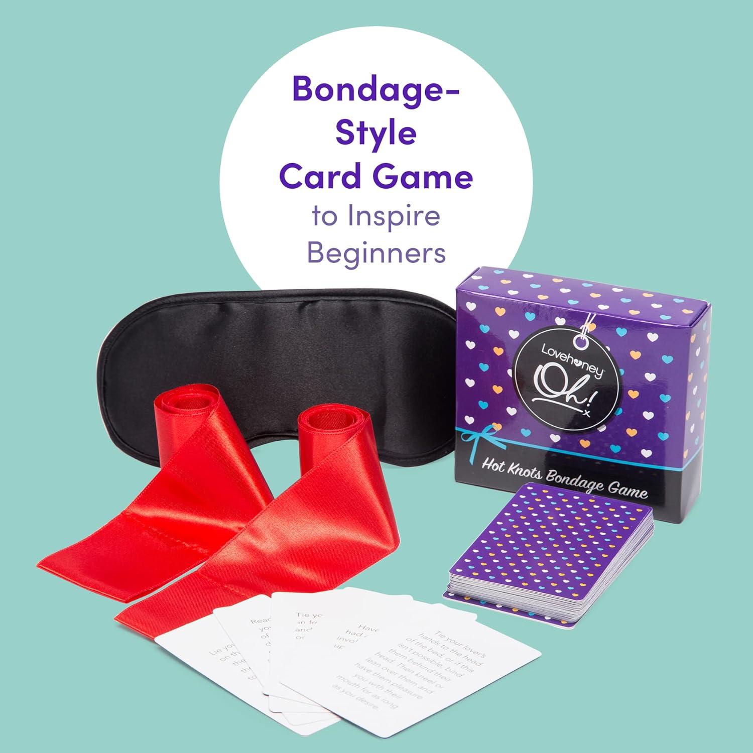 imageLovehoney Oh Hot Knots Beginners Bondage Game Kit for Couples Accessories for Adults 3 Pieces