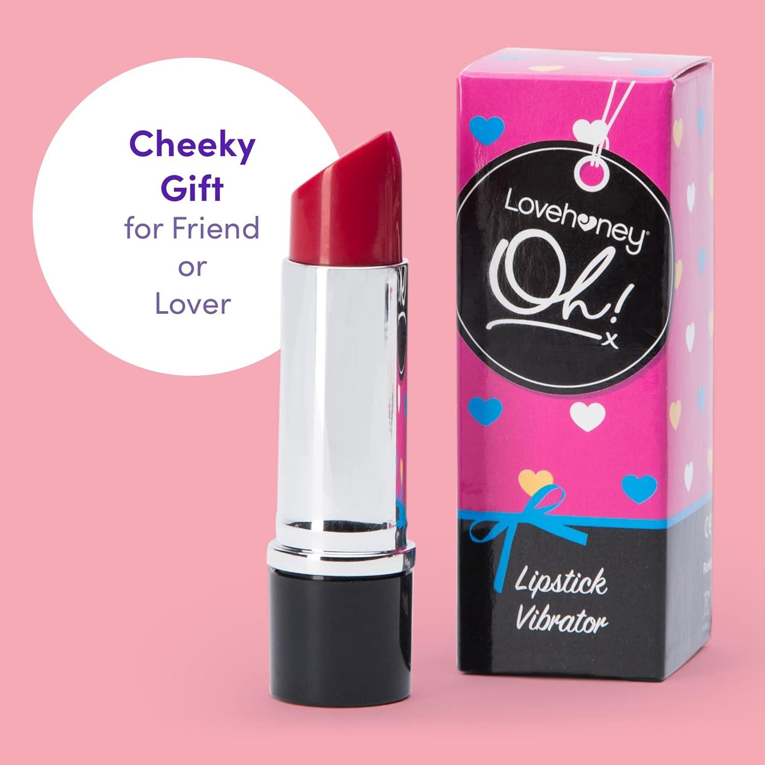 imageLovehoney Oh Kiss Me Lipstick Vibrator Plastic Single Speed Latex amp Phthalate Free