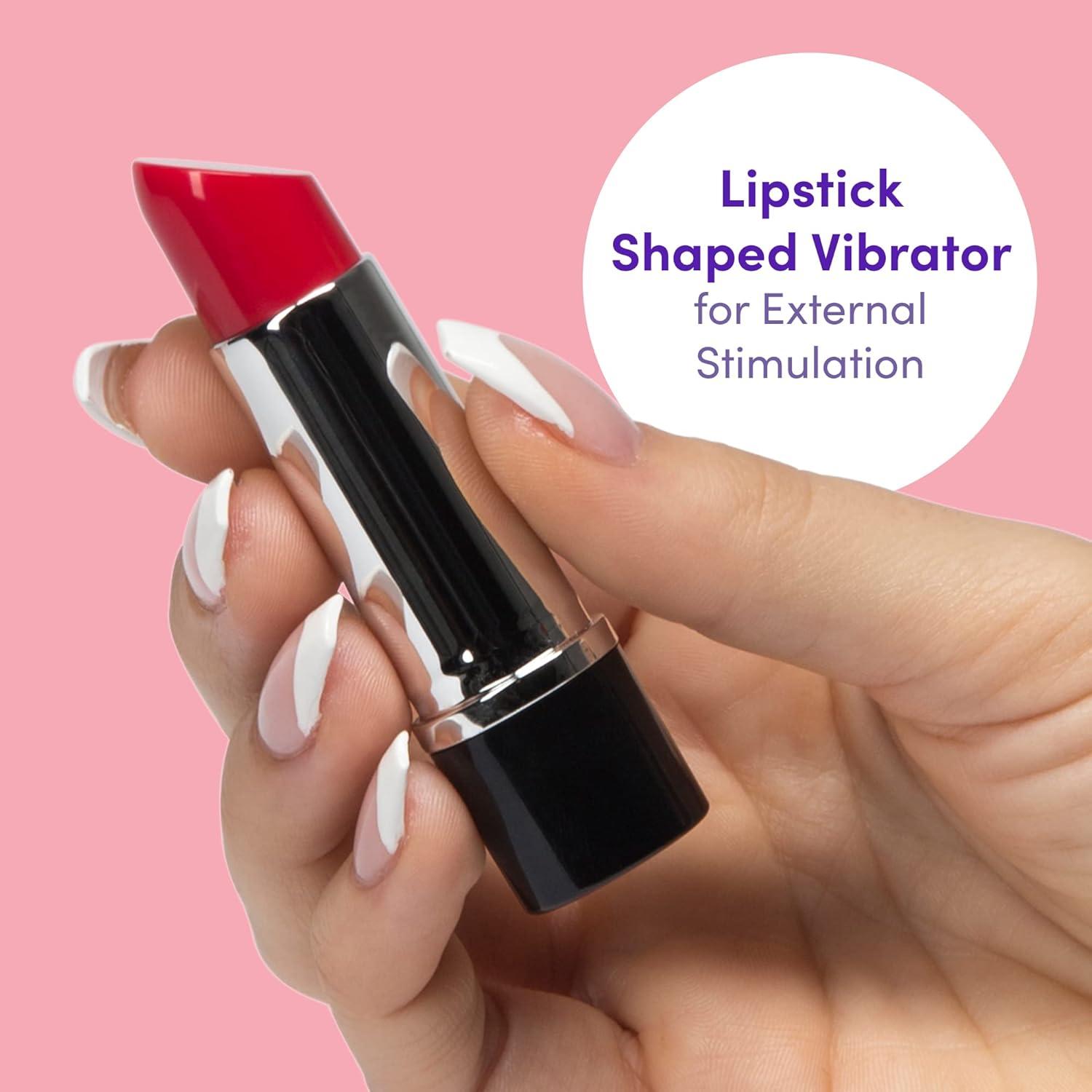 imageLovehoney Oh Kiss Me Lipstick Vibrator Plastic Single Speed Latex amp Phthalate Free