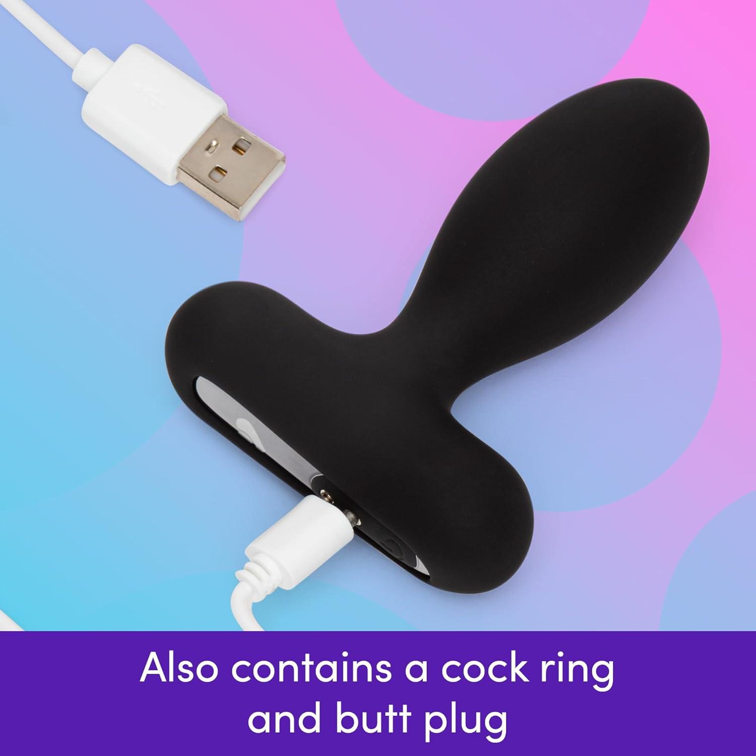 imageLovehoney Pleasure Link Couples Sex Toy Kit Womens G Spot Dildo Clitoral Stimulator amp Bullet Vibrator Sleeves with Remote Control Silicone Cock Ring amp Anal Plug 7 Piece Adult Sex Toys amp Games