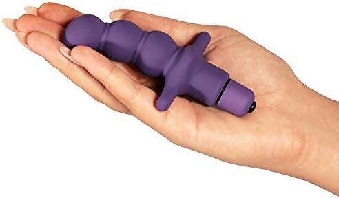imageLovehoney Pleasure Probe Vibrating Prostate Massager Adult Sex Toys for Men Women amp Couples Bulbed Anal Vibrator with Removeable Bullet Vibrator Curved Silicone Butt Plug Anal Dildo with 10 Modes