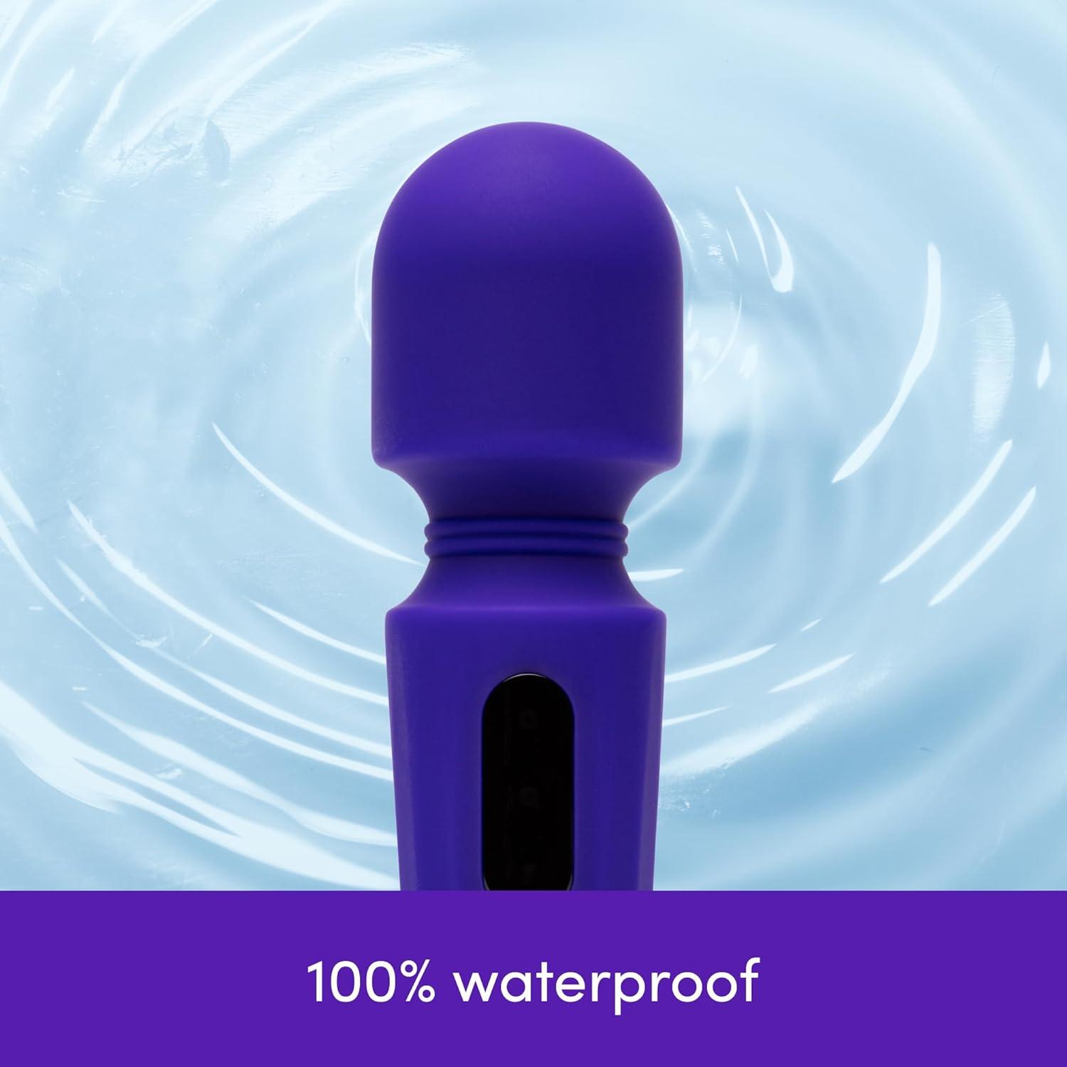 imageLovehoney Power Play Wand Vibrator Silicone Mini Vibrator Wand 7 Powerful Vibrating Modes Adult Toy for Women Discreet Personal Massager for Clitoral amp Body Massage Couples Sex Toys PurplePurple