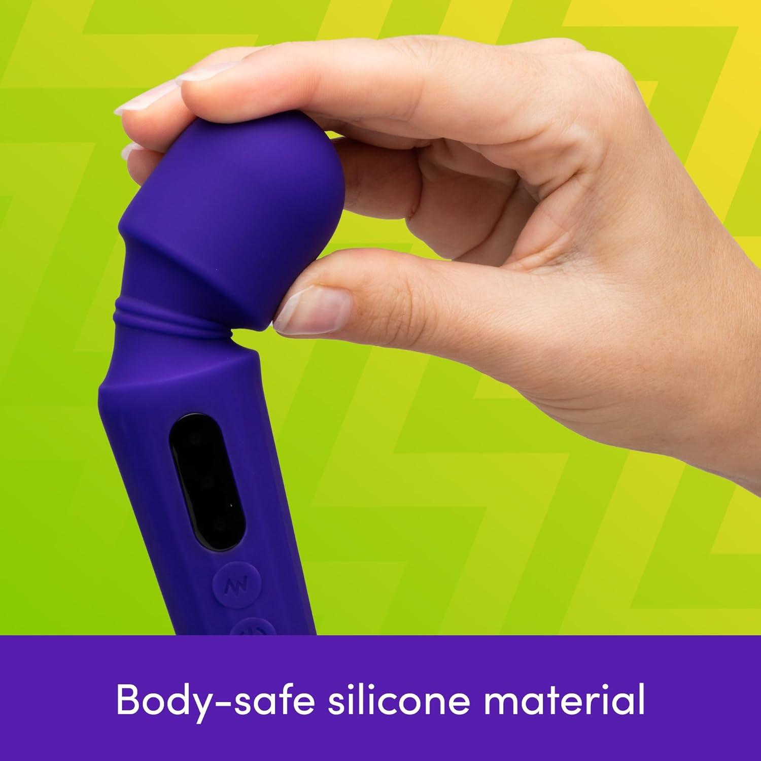 imageLovehoney Power Play Wand Vibrator Silicone Mini Vibrator Wand 7 Powerful Vibrating Modes Adult Toy for Women Discreet Personal Massager for Clitoral amp Body Massage Couples Sex Toys PurplePurple