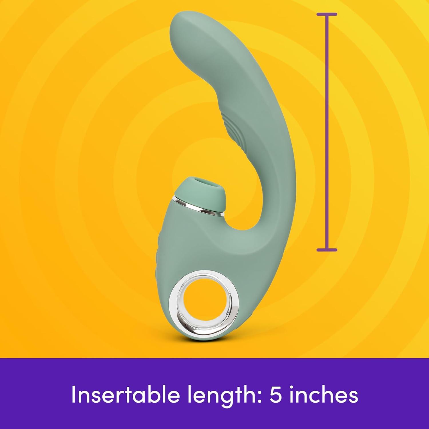 imageLovehoney Pulsing G Spot Vibrator amp Clit Sucker Stimulator Dual Stimulation Silicone Vibrating Dildo for Women Clitoral Suction Adult Toy Sexual Pleasure Personal Massager Sex Toys for Couples