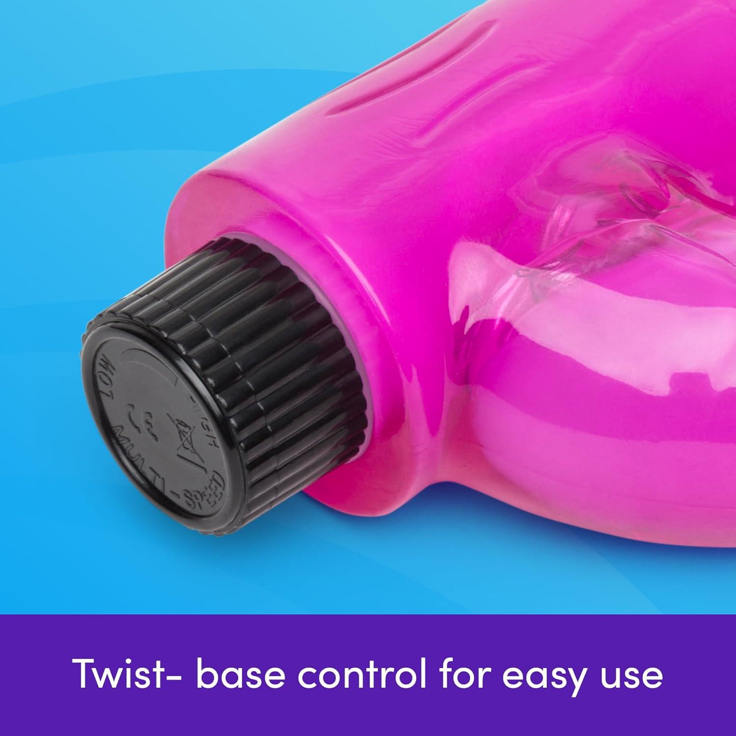 imageLovehoney Rabbit Vibrator 55 Inch Beginner Friendly G Spot Vibrator for Women Easy to Use Dual Stimulation Adult Sex Toy Waterproof PurplePink