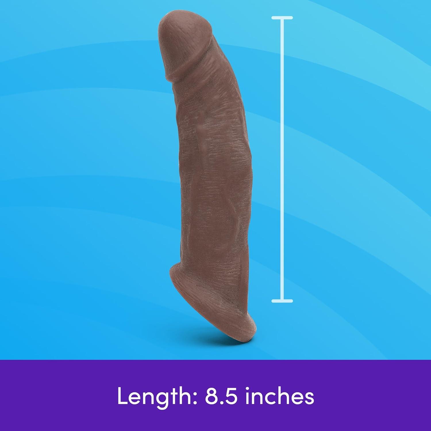imageLovehoney RealFeel Realistic Penis Sleeve Extender amp Enjoy Water Based Lube 84fl oz Couples Sex Toy Kit Bundle