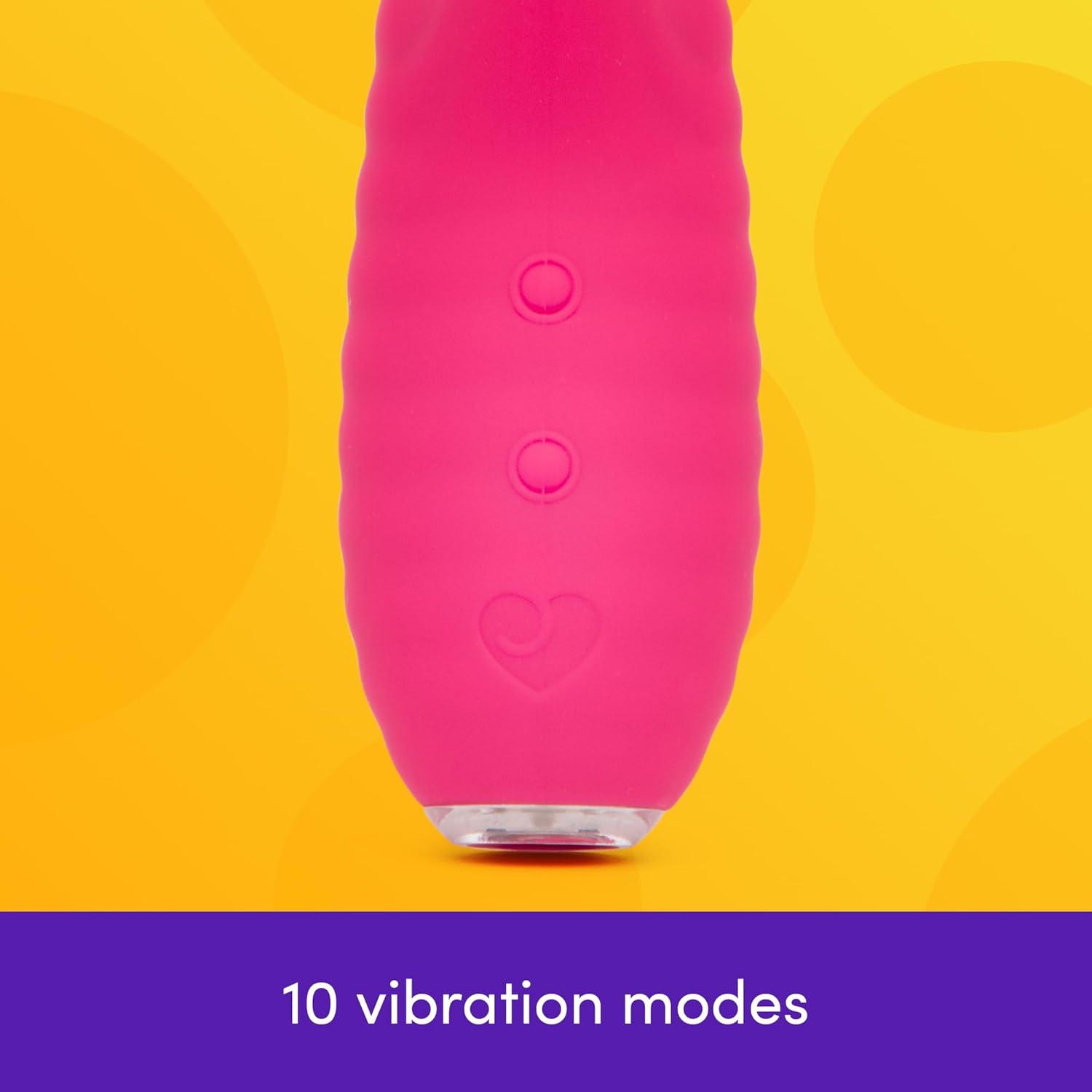 imageLovehoney Ripple Rabbit Vibrator for Women Silicone Ribbed Dildo G Spot Personal Massager 10 Powerful Vibration Modes Rechargeable Clitoral Stimulator Adult Sex Toys amp Games for Couples