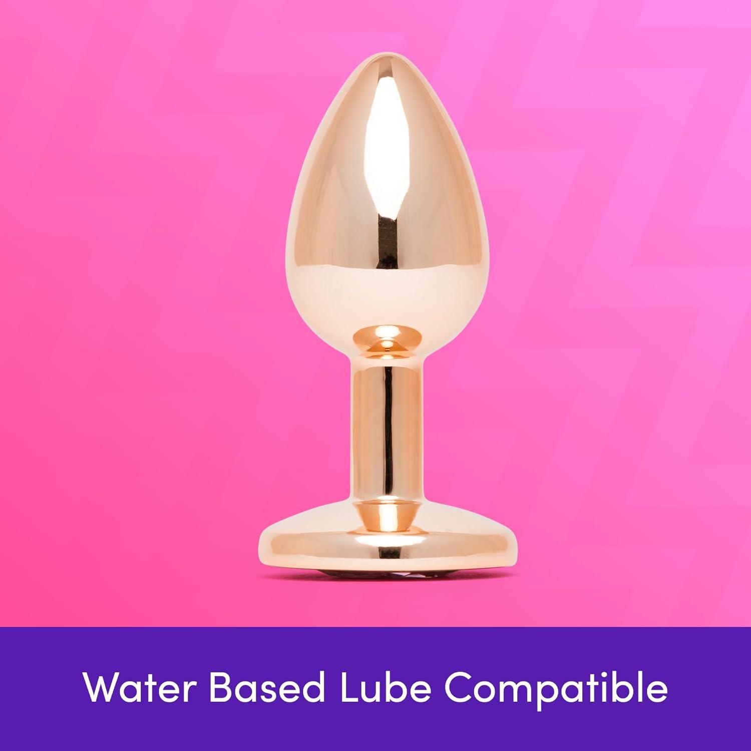 imageLovehoney Rose Gold Butt Plug 25 Pink Gem Anal Plug for Women amp Men Premium Metal Adult Toys Luxury Sex Toys Prostate Stimulator Couples Massager for Comfort amp Enhanced Pleasure