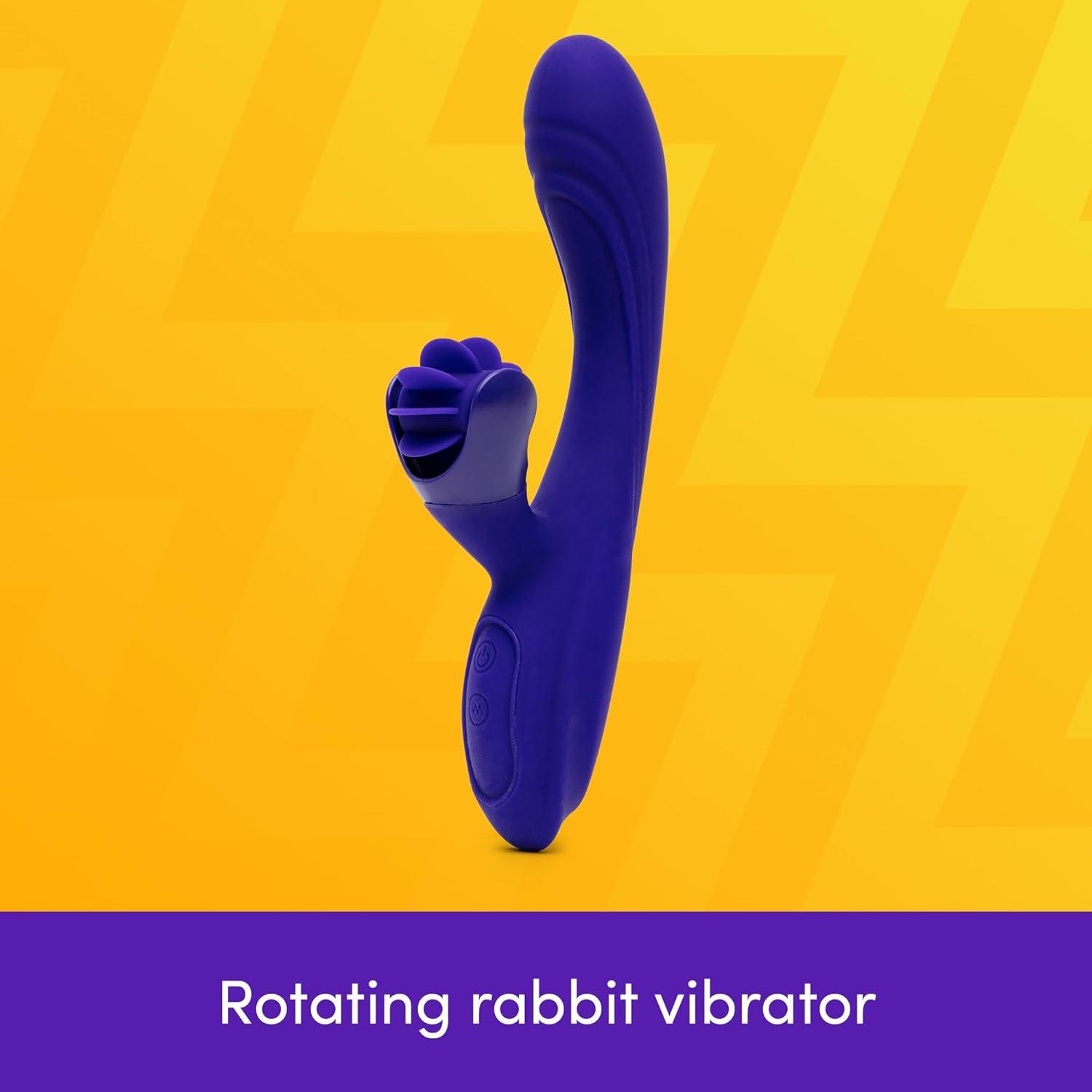 imageLovehoney Rotating Rabbit Vibrator for Women Silicone Vibrating Dildo G Spot Personal Massager 9 Powerful Vibration Modes Spinning Clitoral Stimulator Adult Sex Toys amp Games for Couples