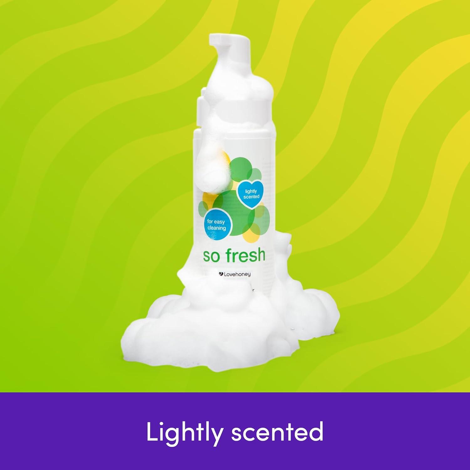 imageLovehoney So Fresh Foaming Toy Cleaner Spray Lightly Scented Water Based Formula 67 fl oz