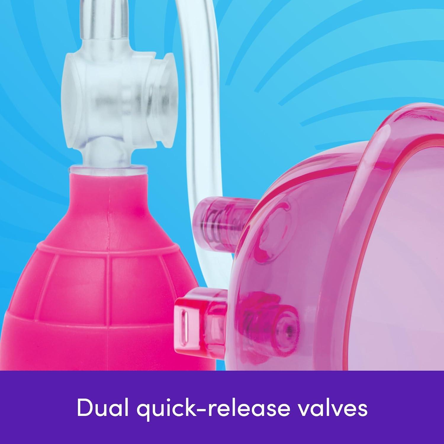 imageLovehoney Supreme Sensation Pussy Pump Vaginal Suction Device for Enhanced Sensitivity Swelling amp Arousal Clear Cup with QuickRelease Valves amp Detachable Hose Intimate Pleasure Play PinkPink