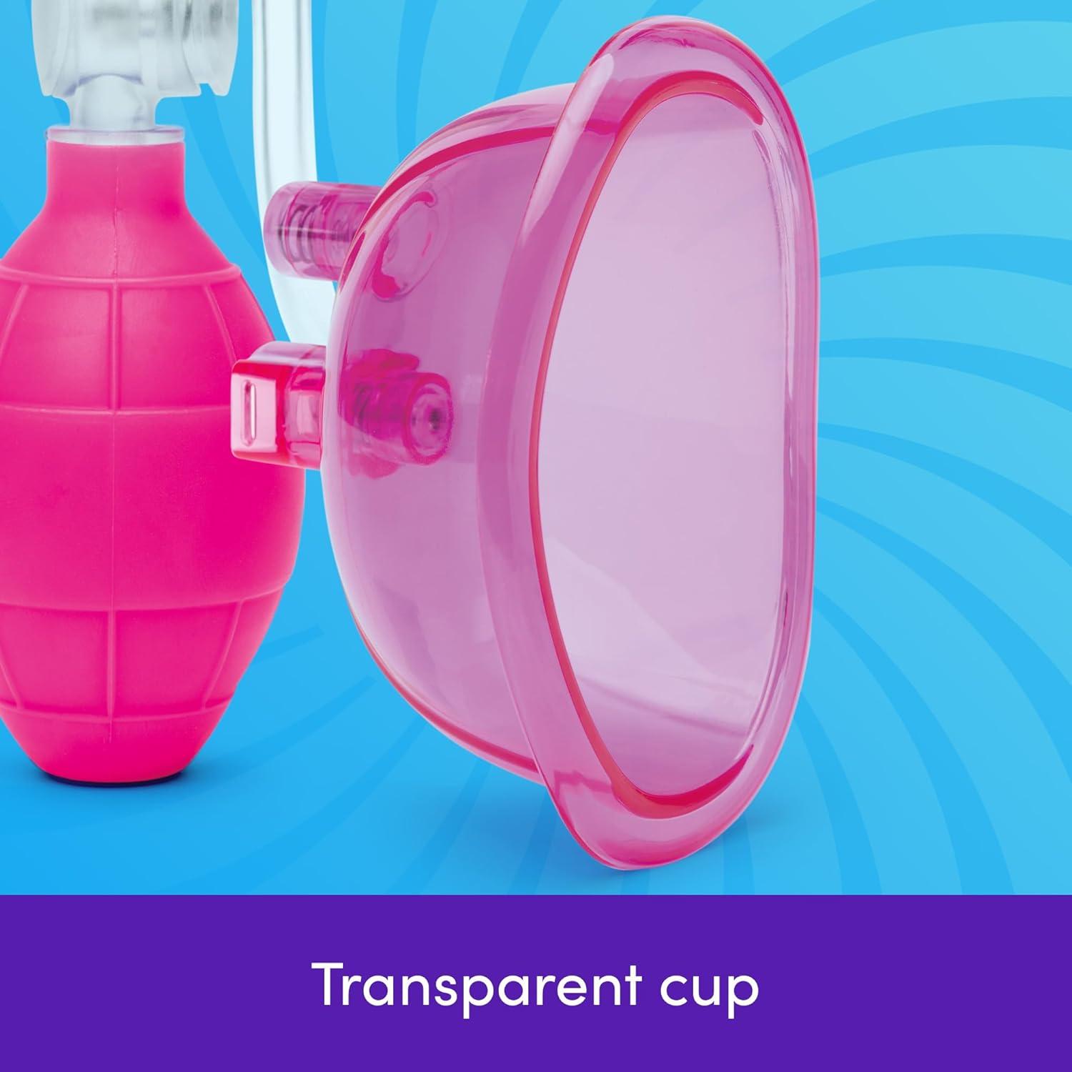 imageLovehoney Supreme Sensation Pussy Pump Vaginal Suction Device for Enhanced Sensitivity Swelling amp Arousal Clear Cup with QuickRelease Valves amp Detachable Hose Intimate Pleasure Play PinkPink