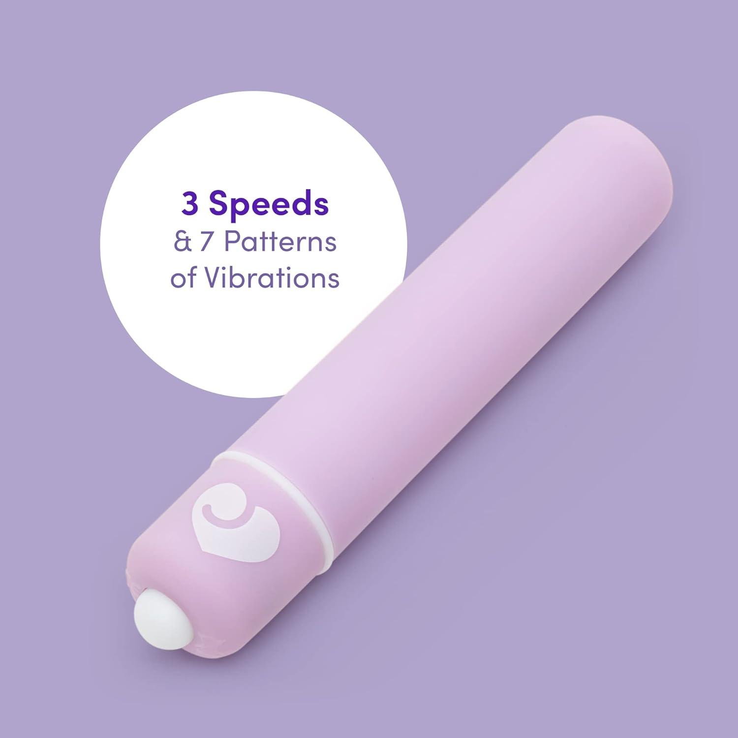 imageLovehoney Thrill Bullet Vibrator 3 Inch Lightweight amp Compact Mini Bullet Massager 10 Function Bullet Vibrator for Women Waterproof PurplePurple