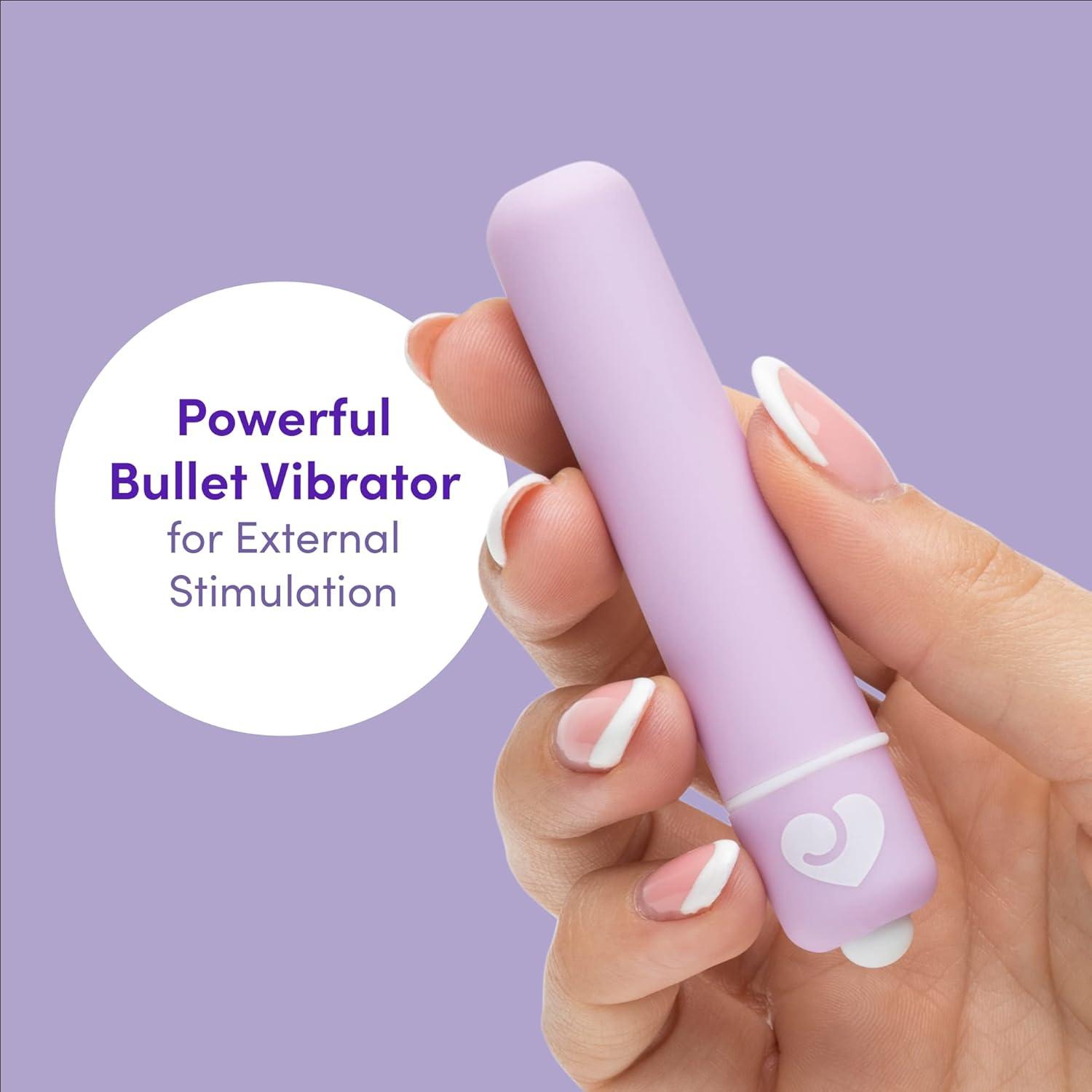 imageLovehoney Thrill Bullet Vibrator 3 Inch Lightweight amp Compact Mini Bullet Massager 10 Function Bullet Vibrator for Women Waterproof PurplePurple