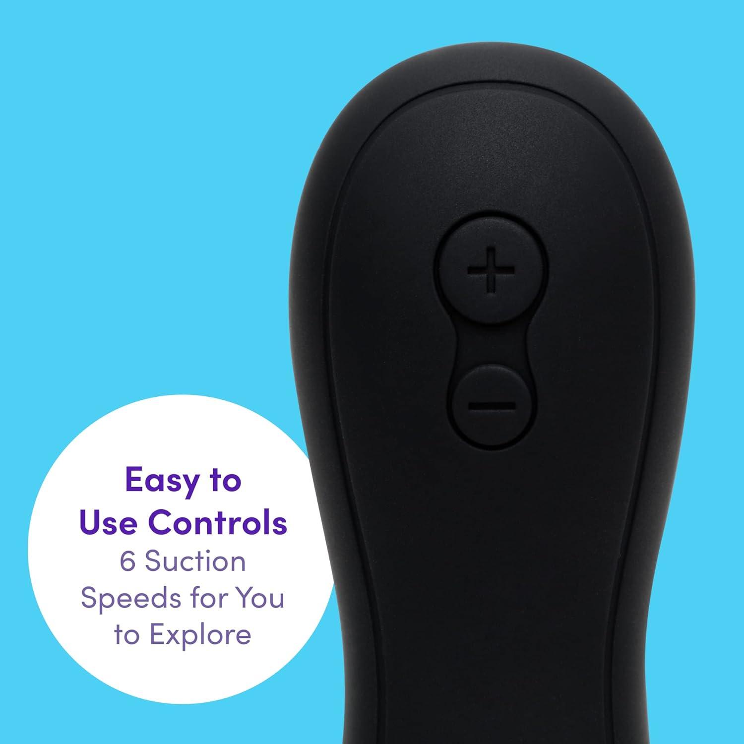 imageLovehoney Thrill Clitoral Sucking Toy Clit Stimulator with 6 Suction Speeds Waterproof Sucker Vibrator Silicone Vibrating Adult Sex Toys for Women and Couples BlackBlack