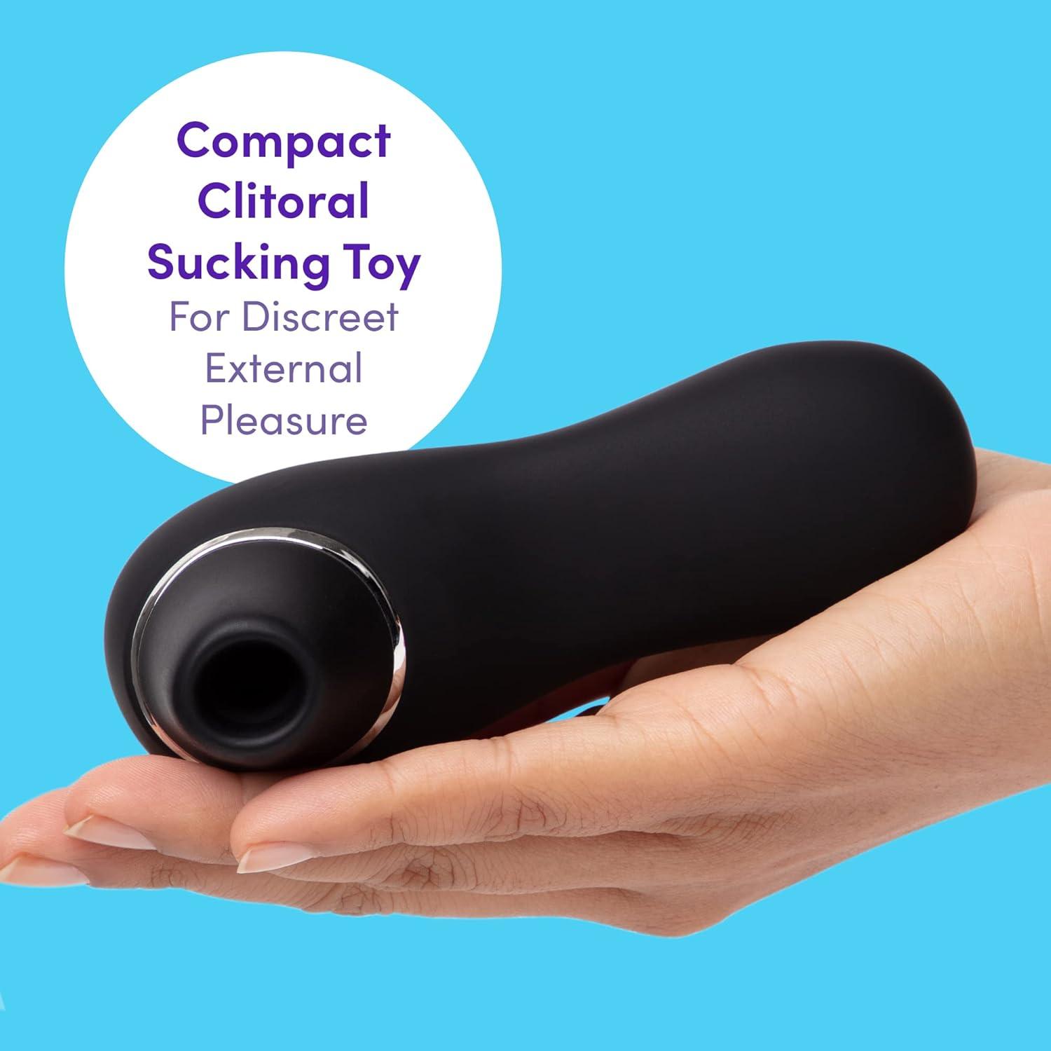imageLovehoney Thrill Clitoral Sucking Toy Clit Stimulator with 6 Suction Speeds Waterproof Sucker Vibrator Silicone Vibrating Adult Sex Toys for Women and Couples BlackBlack