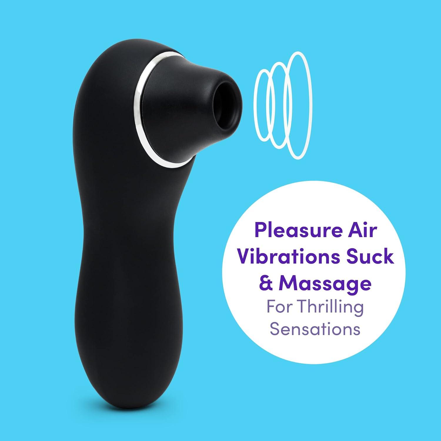 imageLovehoney Thrill Clitoral Sucking Toy Clit Stimulator with 6 Suction Speeds Waterproof Sucker Vibrator Silicone Vibrating Adult Sex Toys for Women and Couples BlackBlack