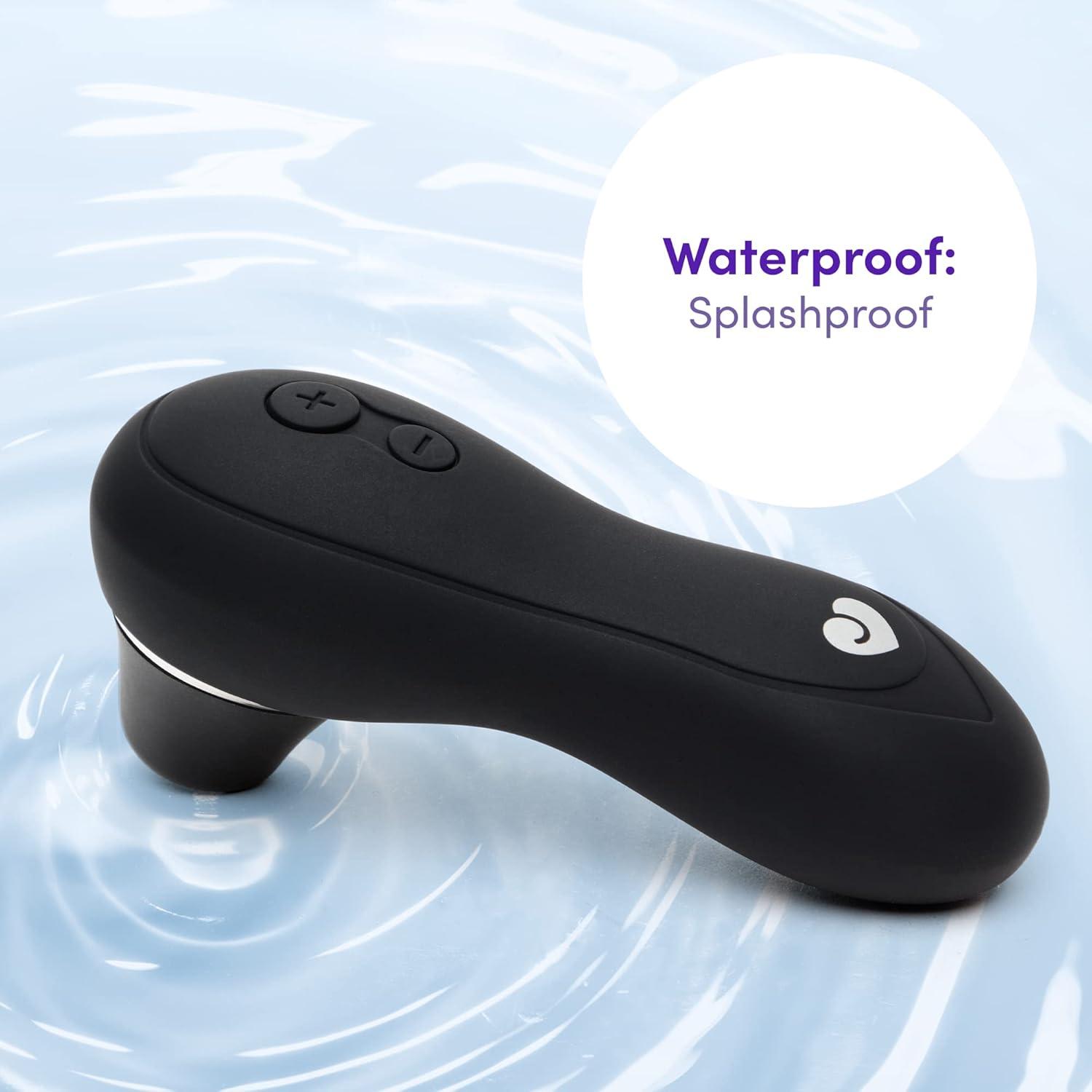 imageLovehoney Thrill Clitoral Sucking Toy Clit Stimulator with 6 Suction Speeds Waterproof Sucker Vibrator Silicone Vibrating Adult Sex Toys for Women and Couples BlackBlack