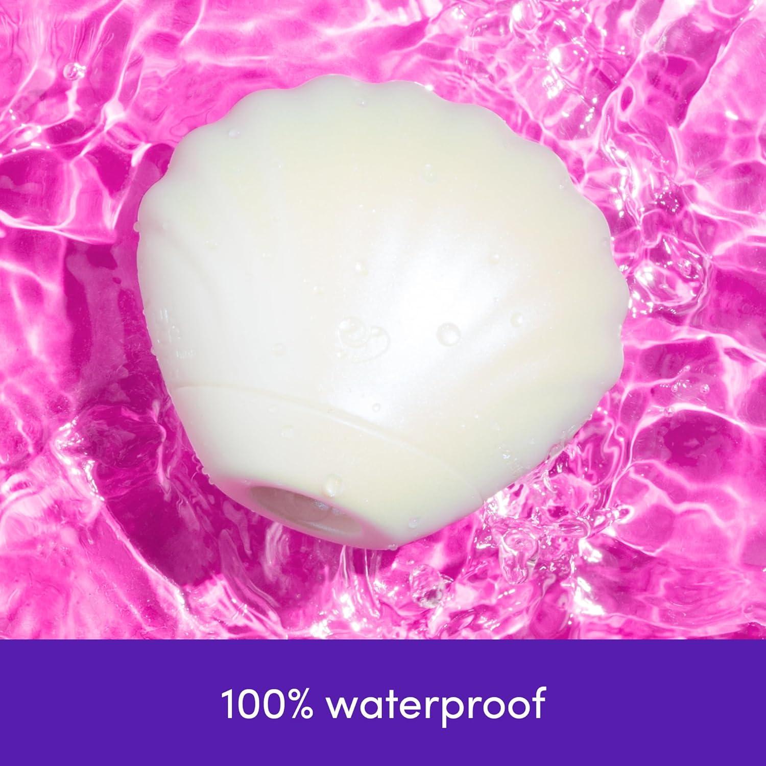 imageLovehoney Venus Shell Clit Sucker Pleasure Air Technology Clitoral Suction Vibrator for Women with 7 Intensity Levels Silicone Clit Stimulator Rechargeable amp Waterproof Adult Sex Toy White