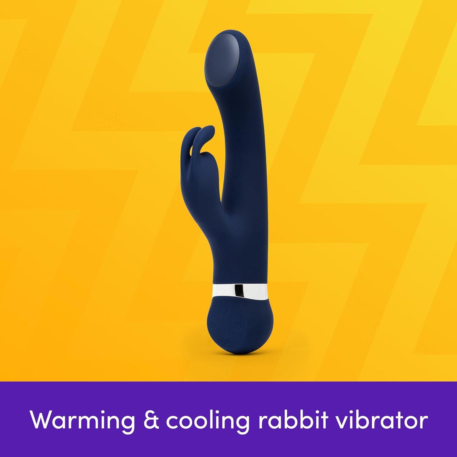 imageLovehoney Warming amp Cooling Rabbit Vibrator for Women Silicone Vibrating Dildo G Spot Personal Massager 7 Powerful Vibration Modes Clitoral Stimulator Adult Sex Toys amp Games for Couples