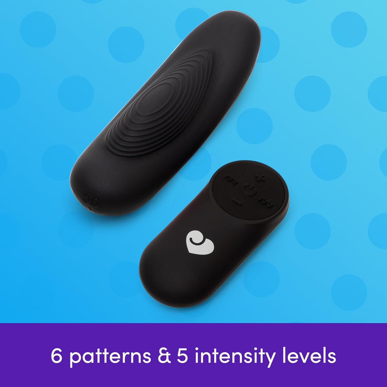 imageLovehoney Wearable Panty Vibrator for Women Remote Control Couples Sex Toys Discreet Clitoral Stimulator Underwear Vibrator with 11 Vibration Modes Silicone Personal Massager Adult Toy Black