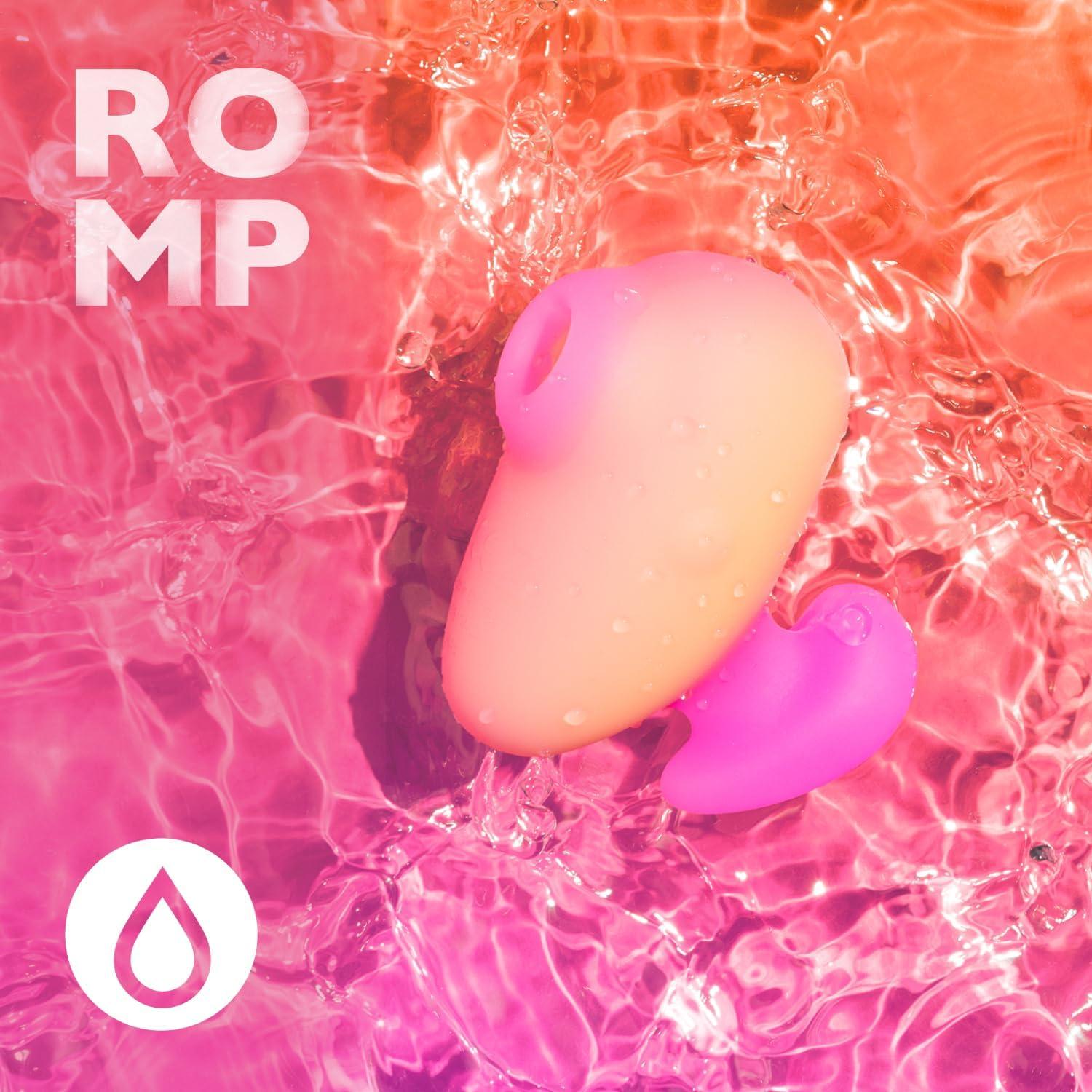 imageROMP Kiss Clitoral Suction Sex Toy Travel Size Clit Sucker Pleasure Air Technology Small Vibrator 3 Intensity Levels Waterproof Female Adult Sexual Stimulator Clitoris Stimulation Massager