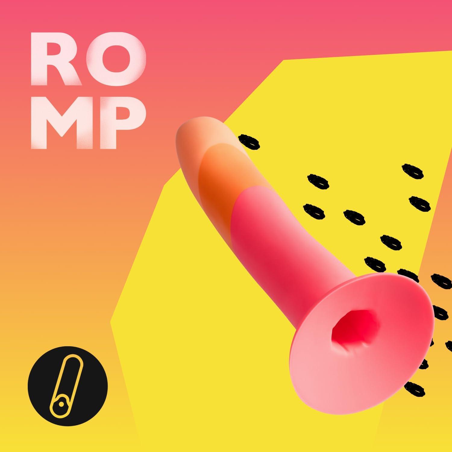 imageROMP Piccolo Strap On Dildo Pegging Kit 5 Inch Suction Cup Dildo amp Adjustable Sex Harness Wearable Adult Sex Toys for Women amp Couples G Spot amp Anal Stimulation Curved StrapOn Adult ToyDizi