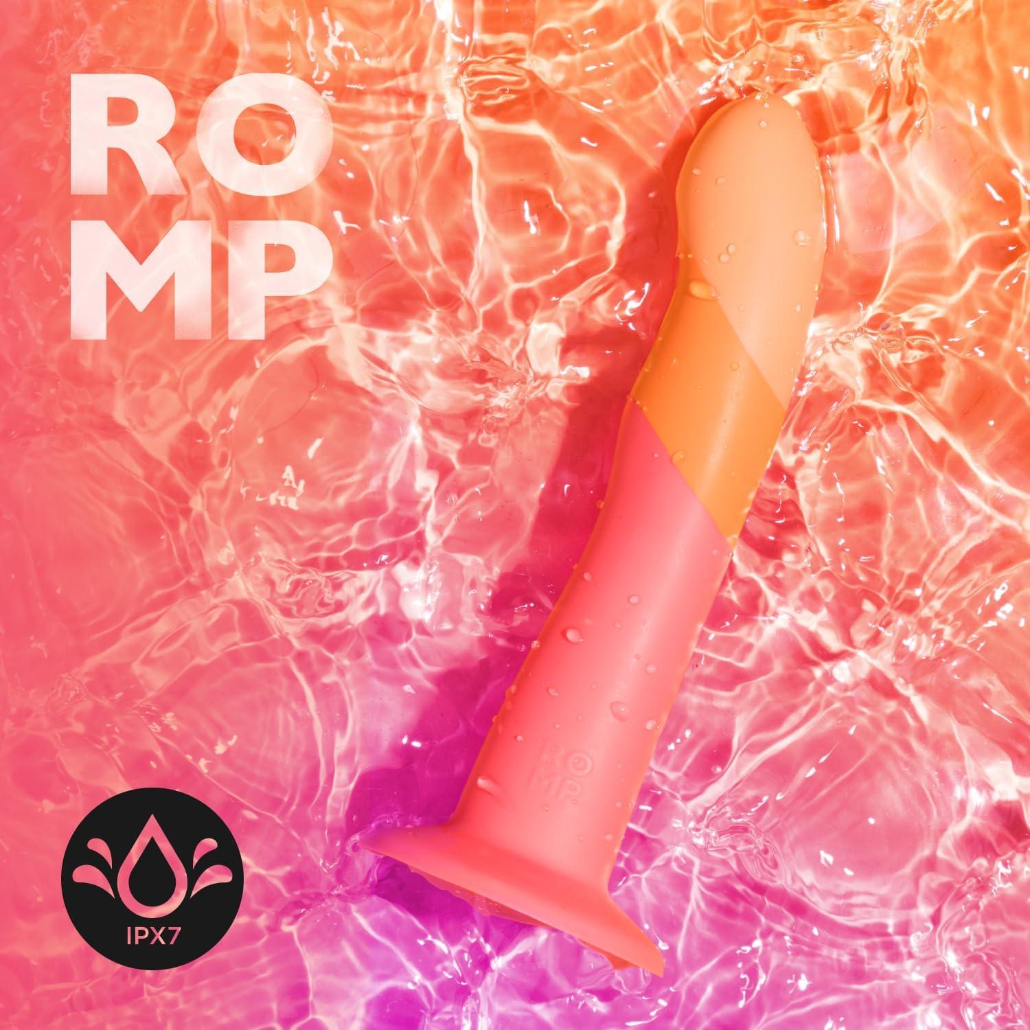 imageROMP Piccolo Strap On Dildo Pegging Kit 5 Inch Suction Cup Dildo amp Adjustable Sex Harness Wearable Adult Sex Toys for Women amp Couples G Spot amp Anal Stimulation Curved StrapOn Adult ToyDizi